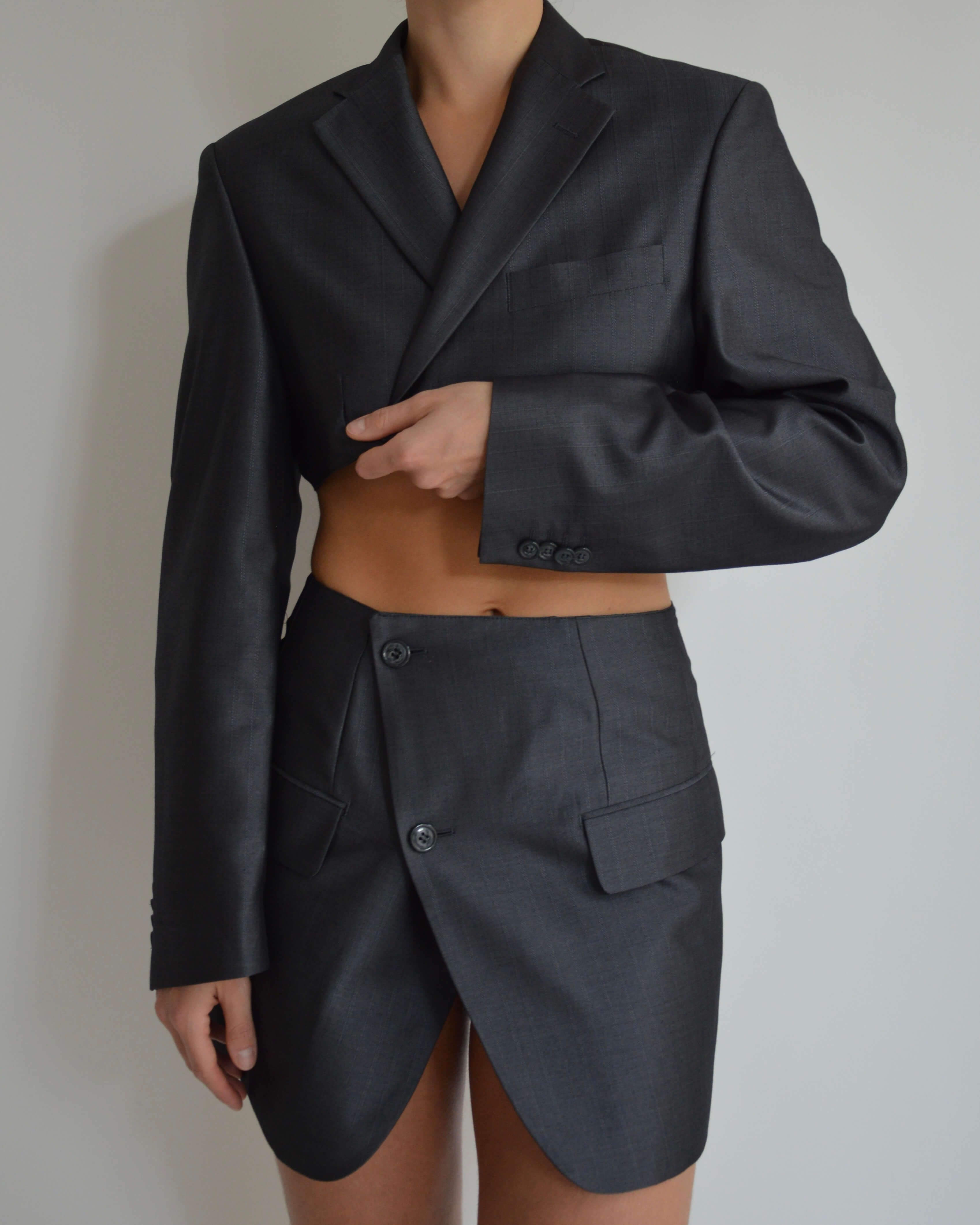 Chaqueta vegana - Azul grisáceo (XS/S)