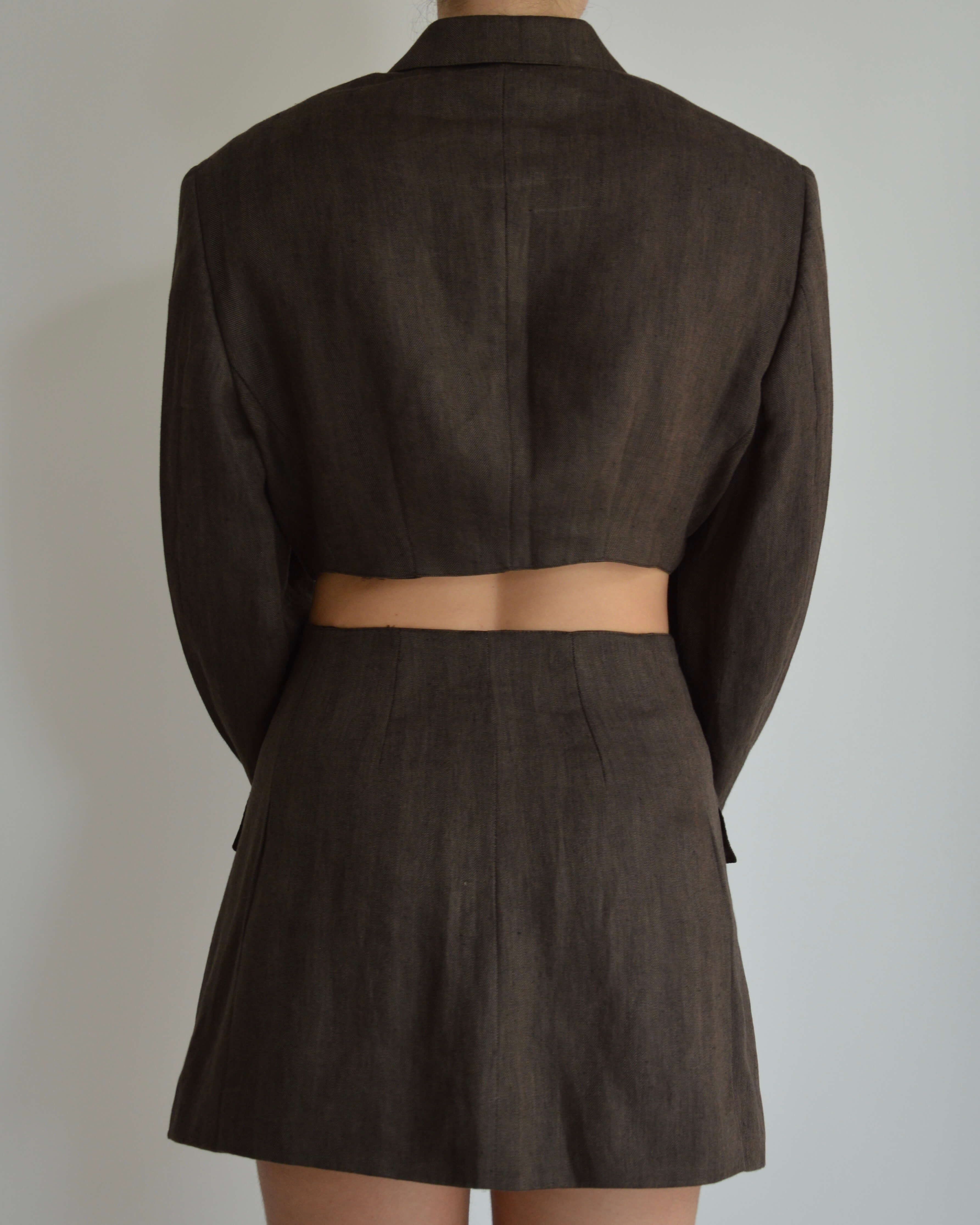 Blaset vegano - Lino marrón (talla pequeña)