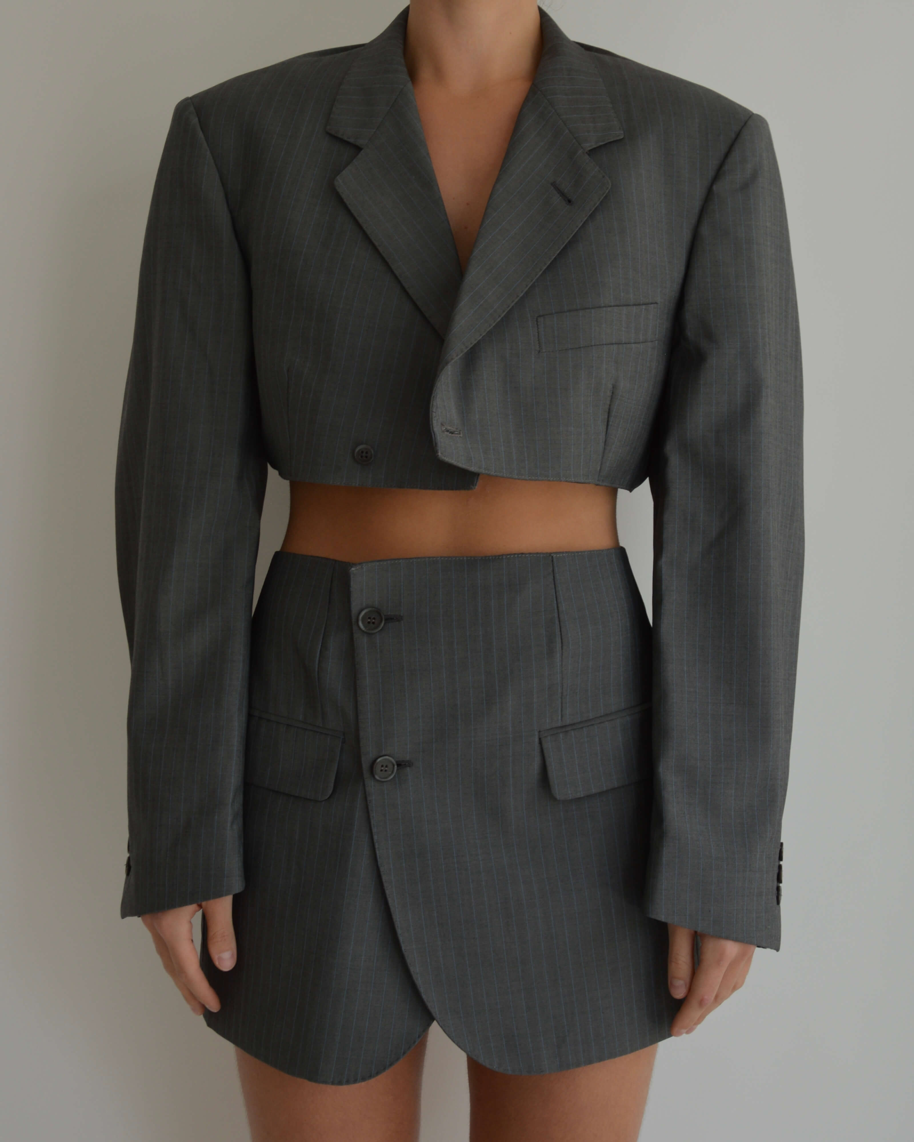 Blaset - Lignes bleu-gris foncé (S/M)