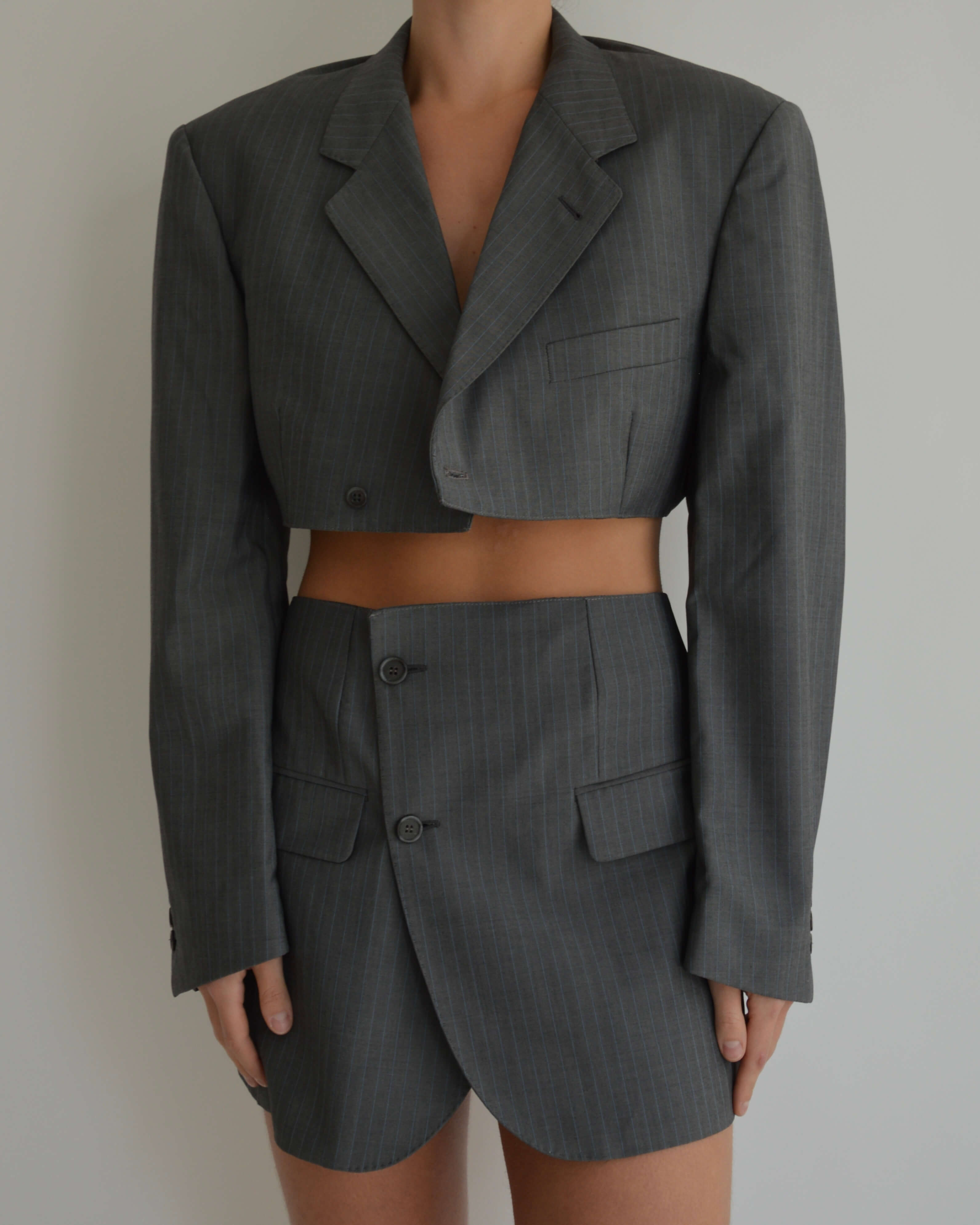 Blaset - Lignes bleu-gris foncé (S/M)