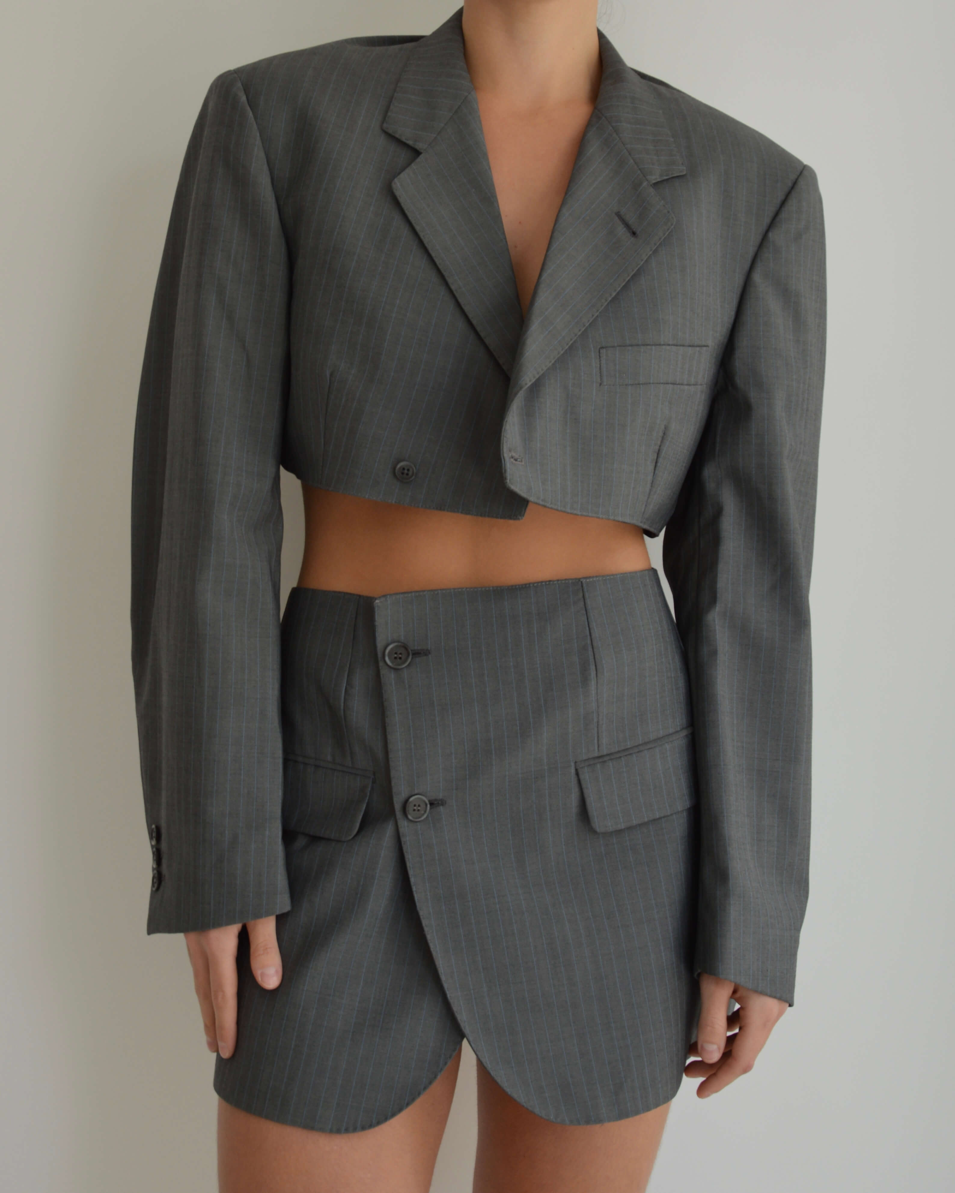 Blaset - Lignes bleu-gris foncé (S/M)