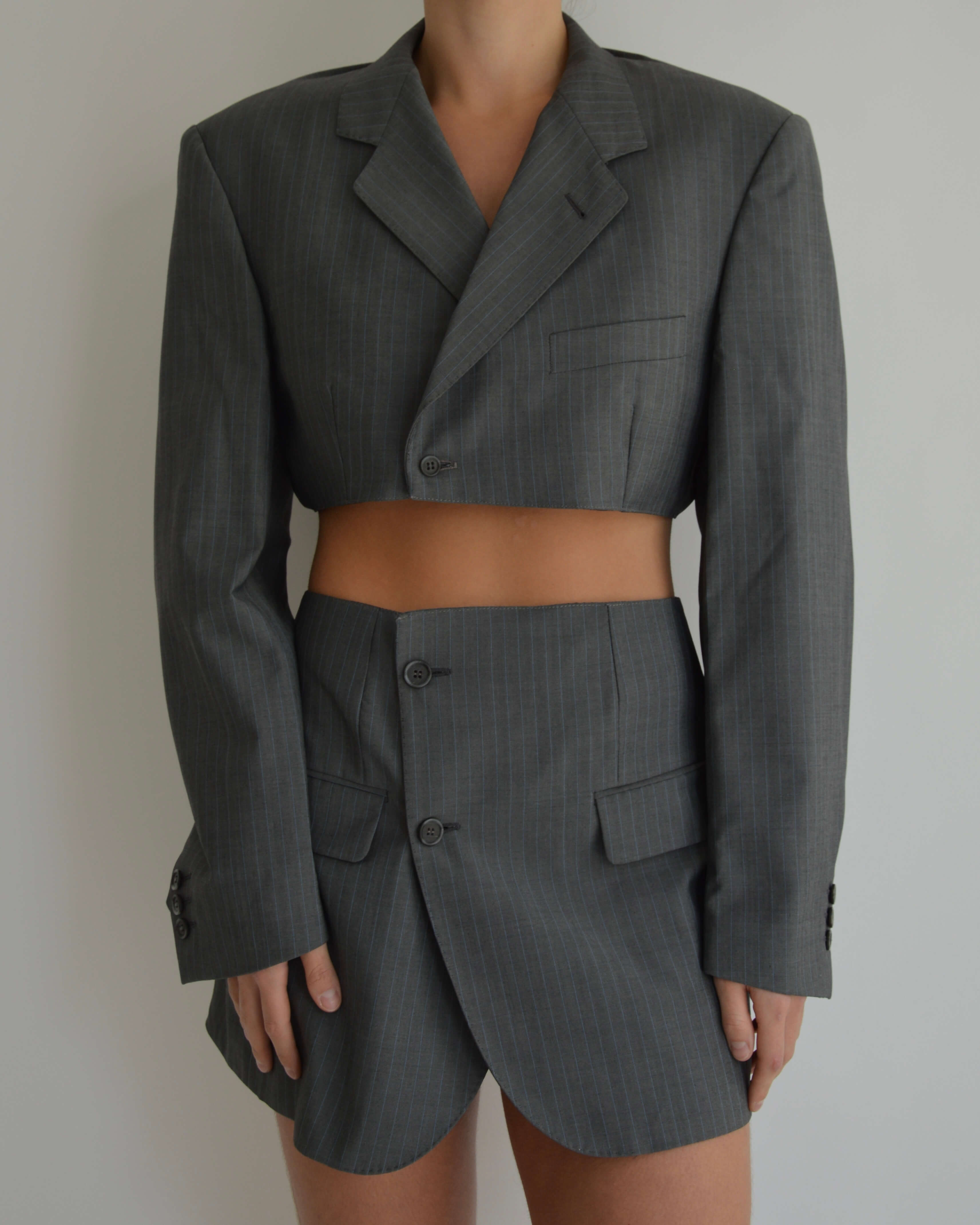 Blaset - Lignes bleu-gris foncé (S/M)