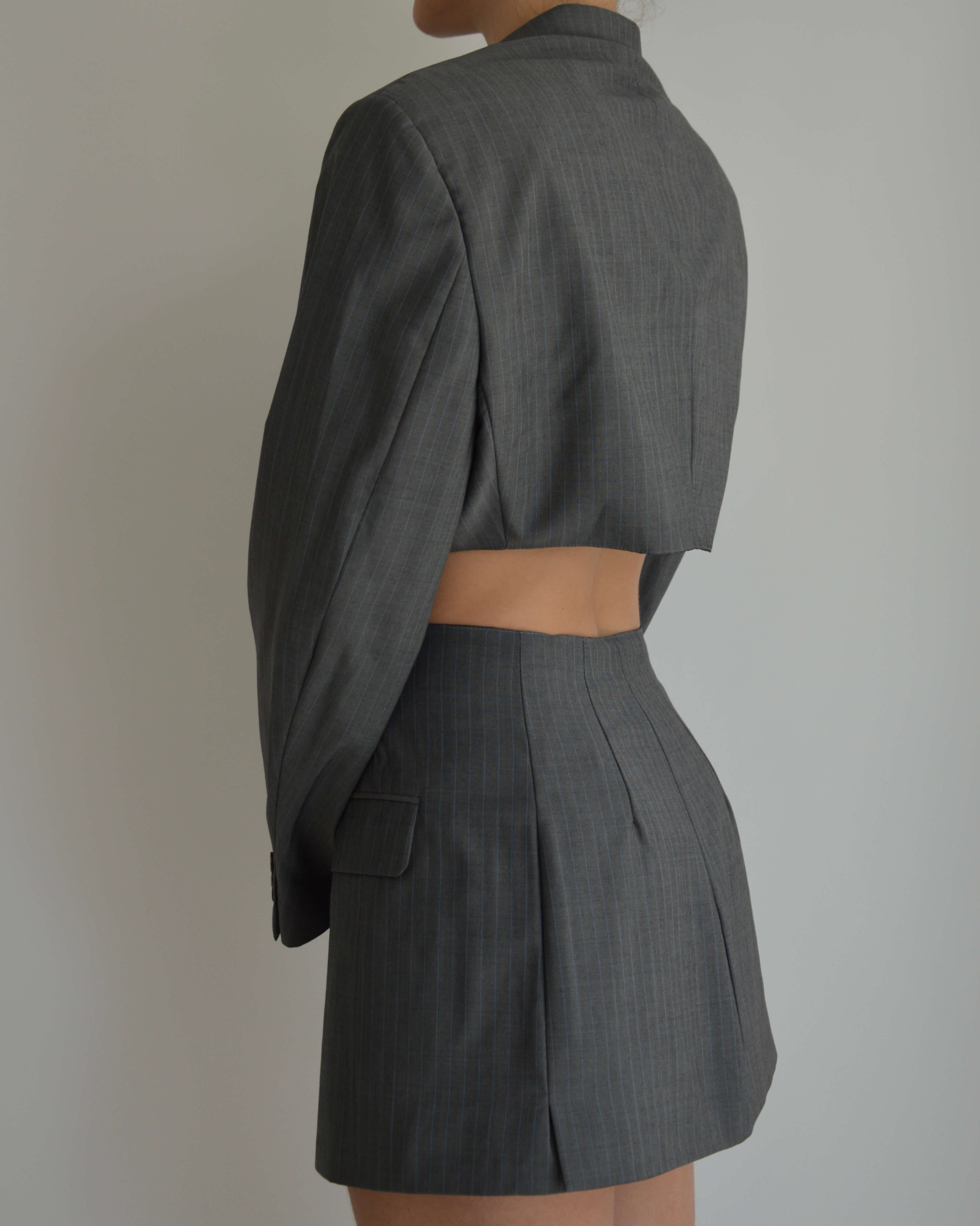 Blaset - Lignes bleu-gris foncé (S/M)