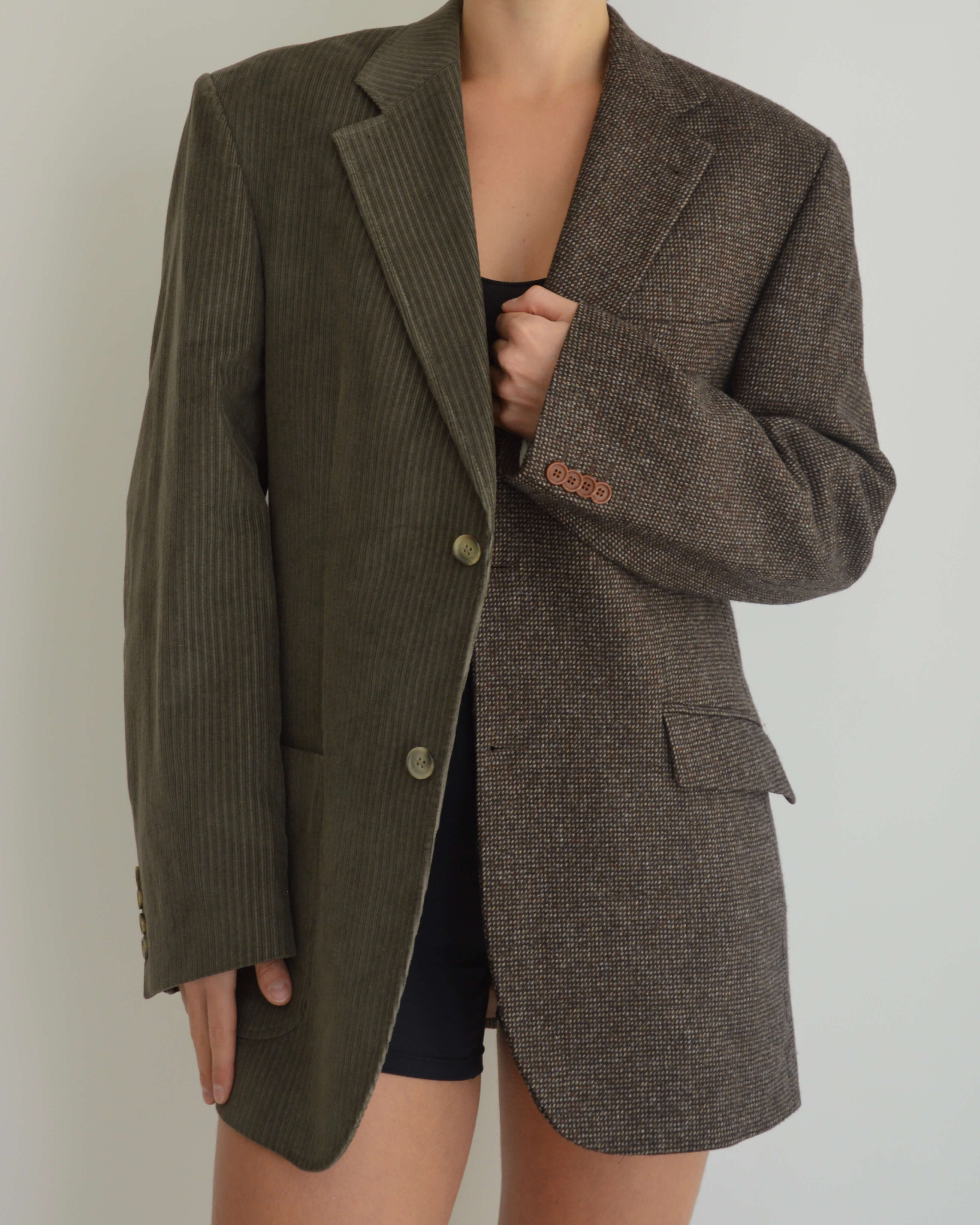 DUO Blazer - Brown & Green Corduroy (S/L)