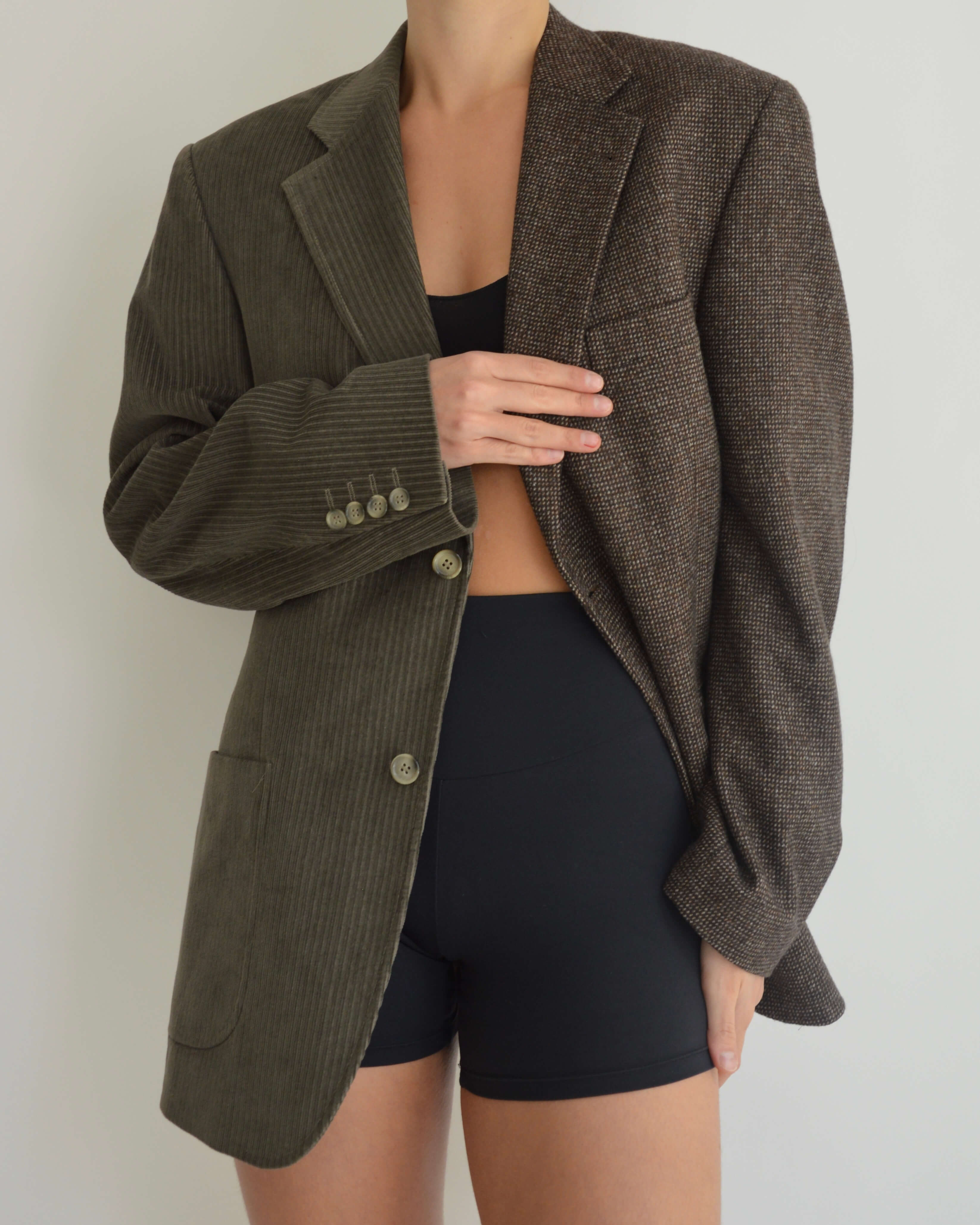 DUO Blazer - Brown & Green Corduroy (S/L)