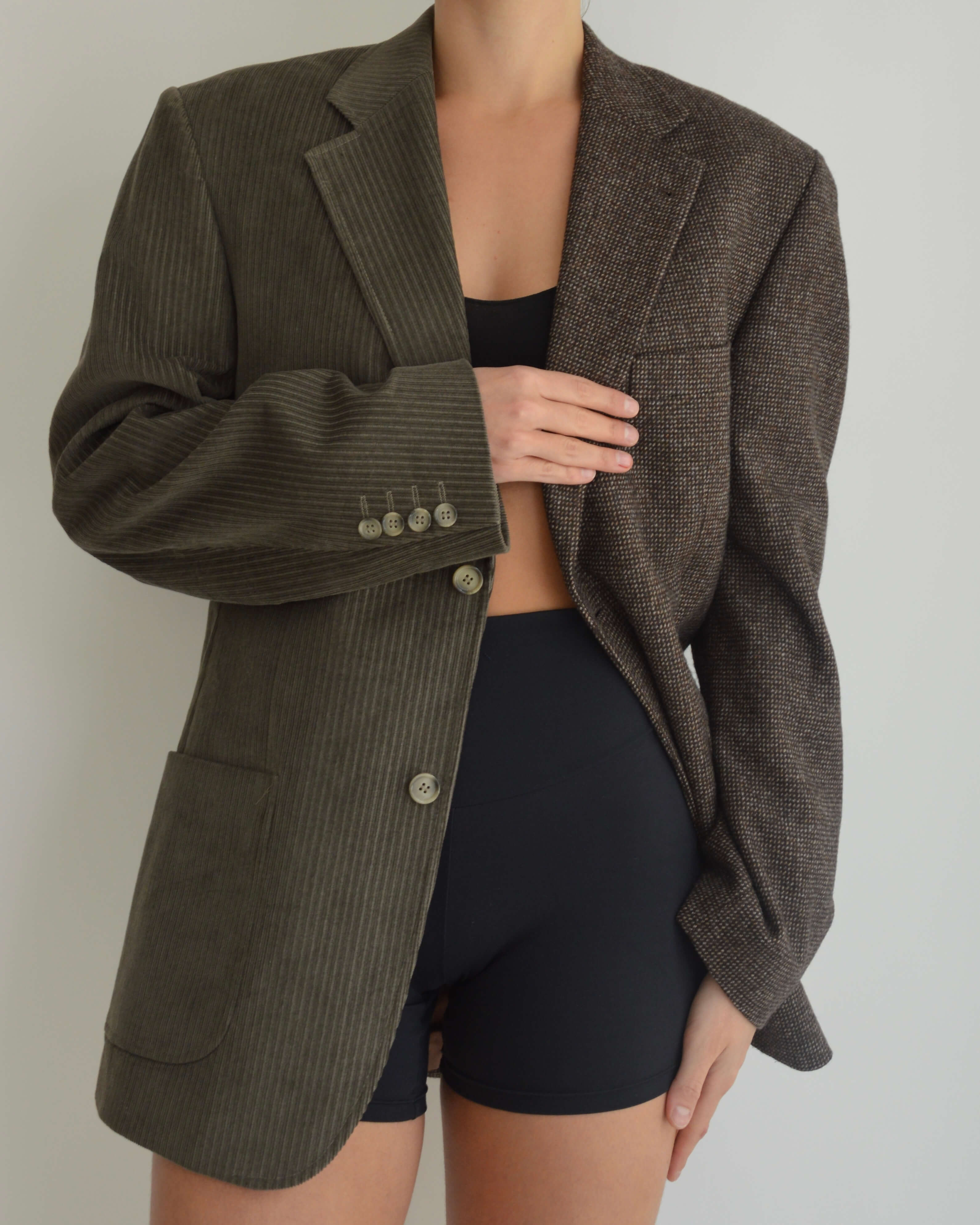 DUO Blazer - Brown & Green Corduroy (S/L)