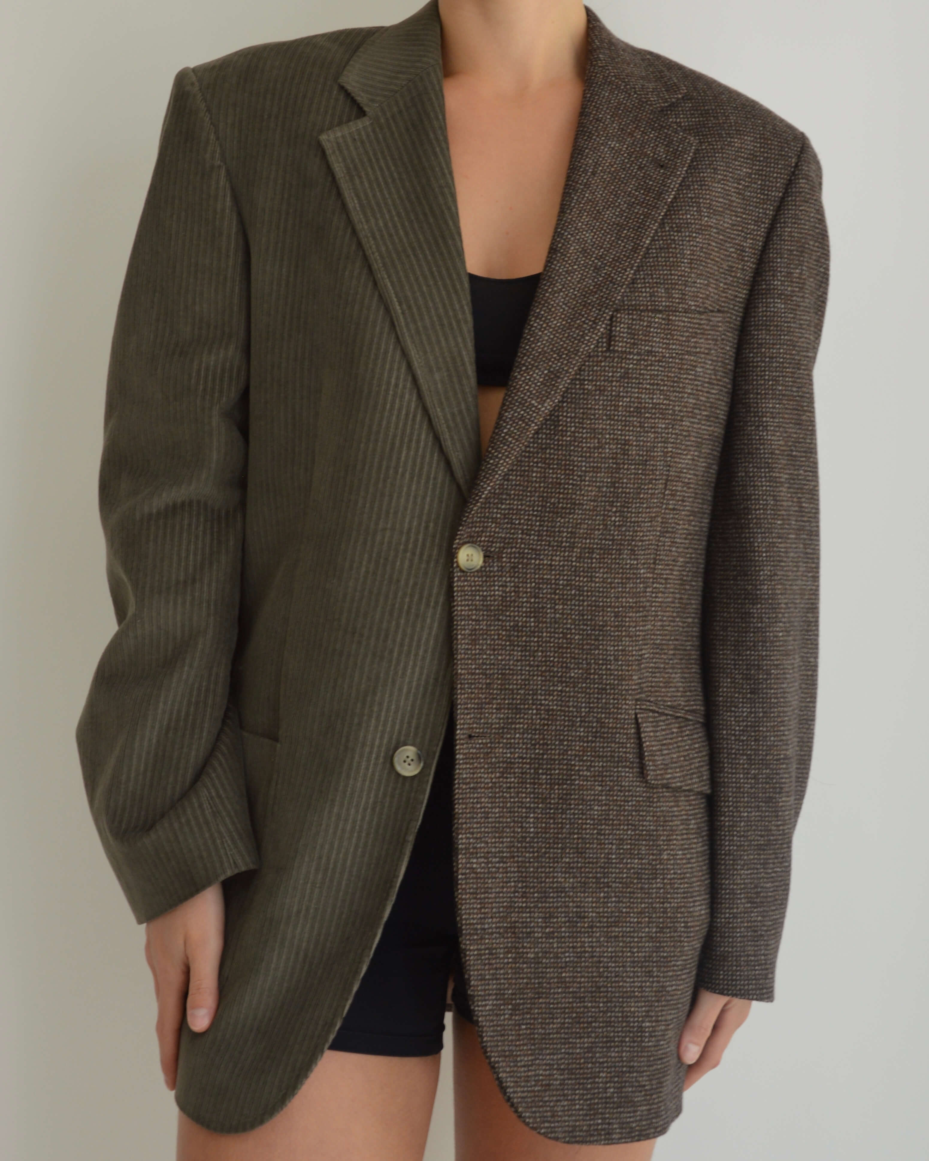 DUO Blazer - Brown & Green Corduroy (S/L)