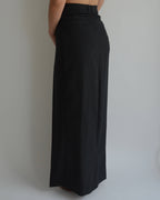 Skirt Suit - Black White Lines (S/M)