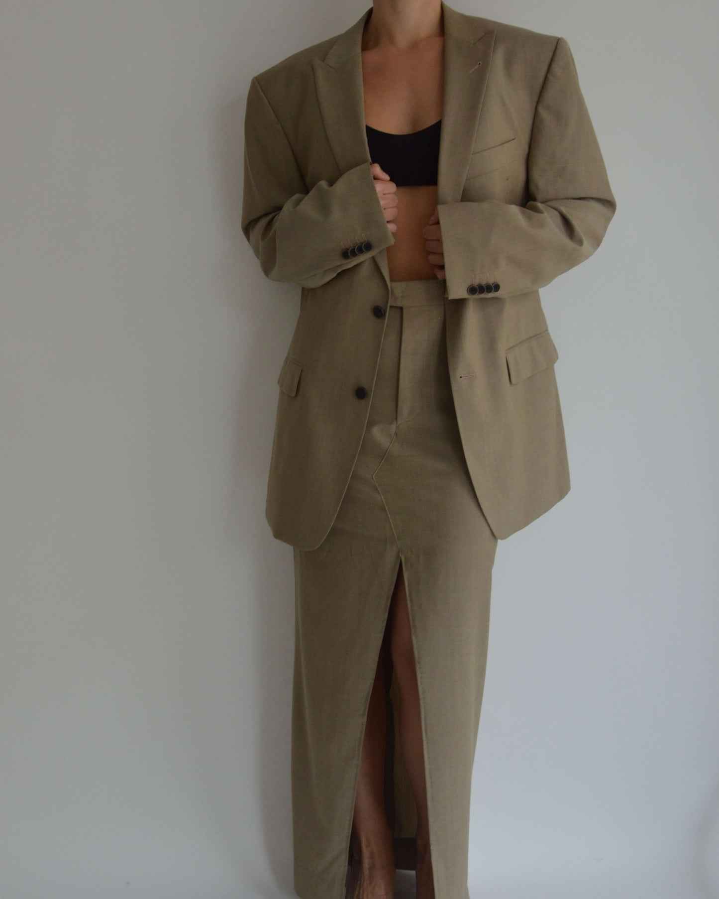 Skirt Suit - Business Beige (S/M)