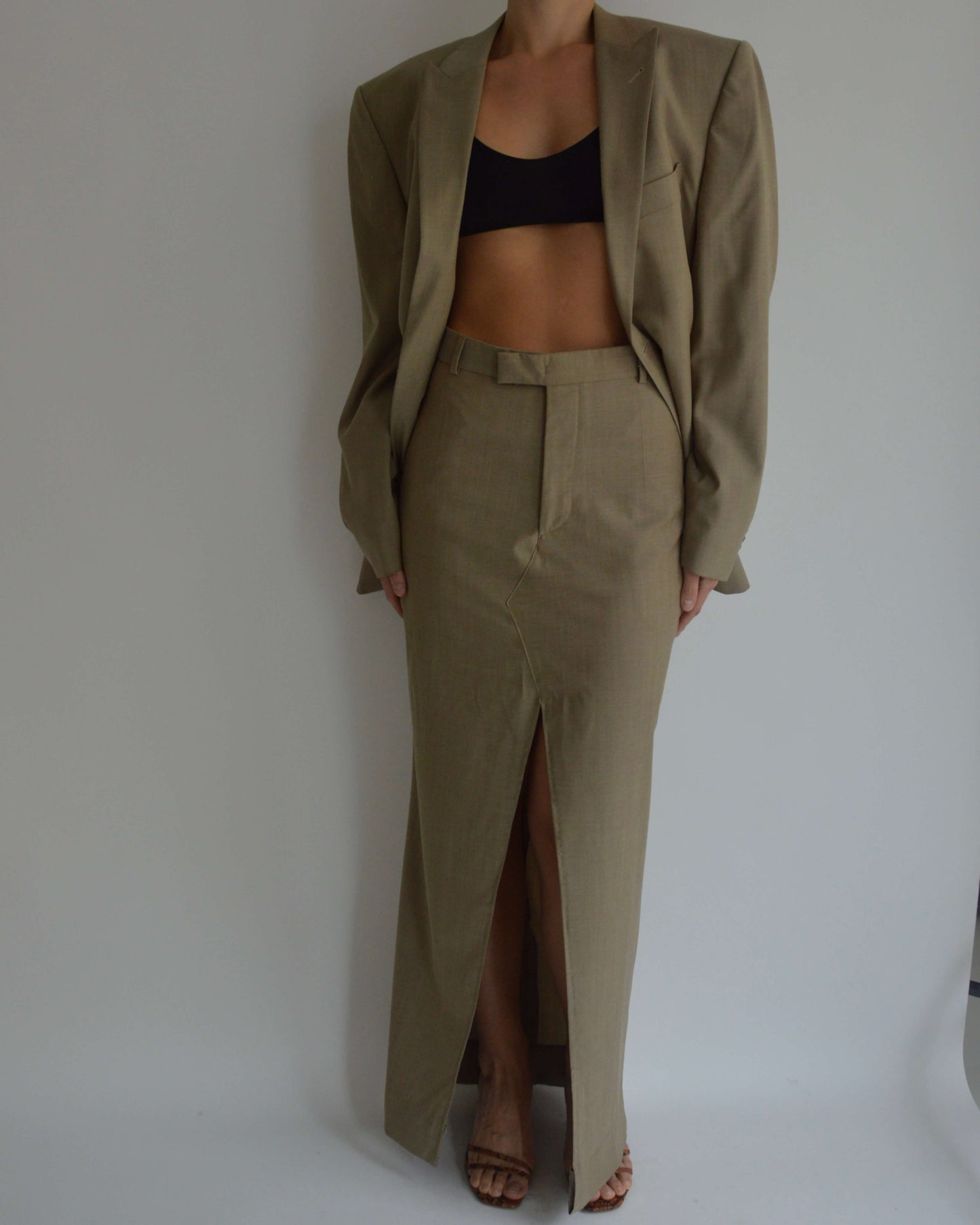 Skirt Suit - Business Beige (S/M)