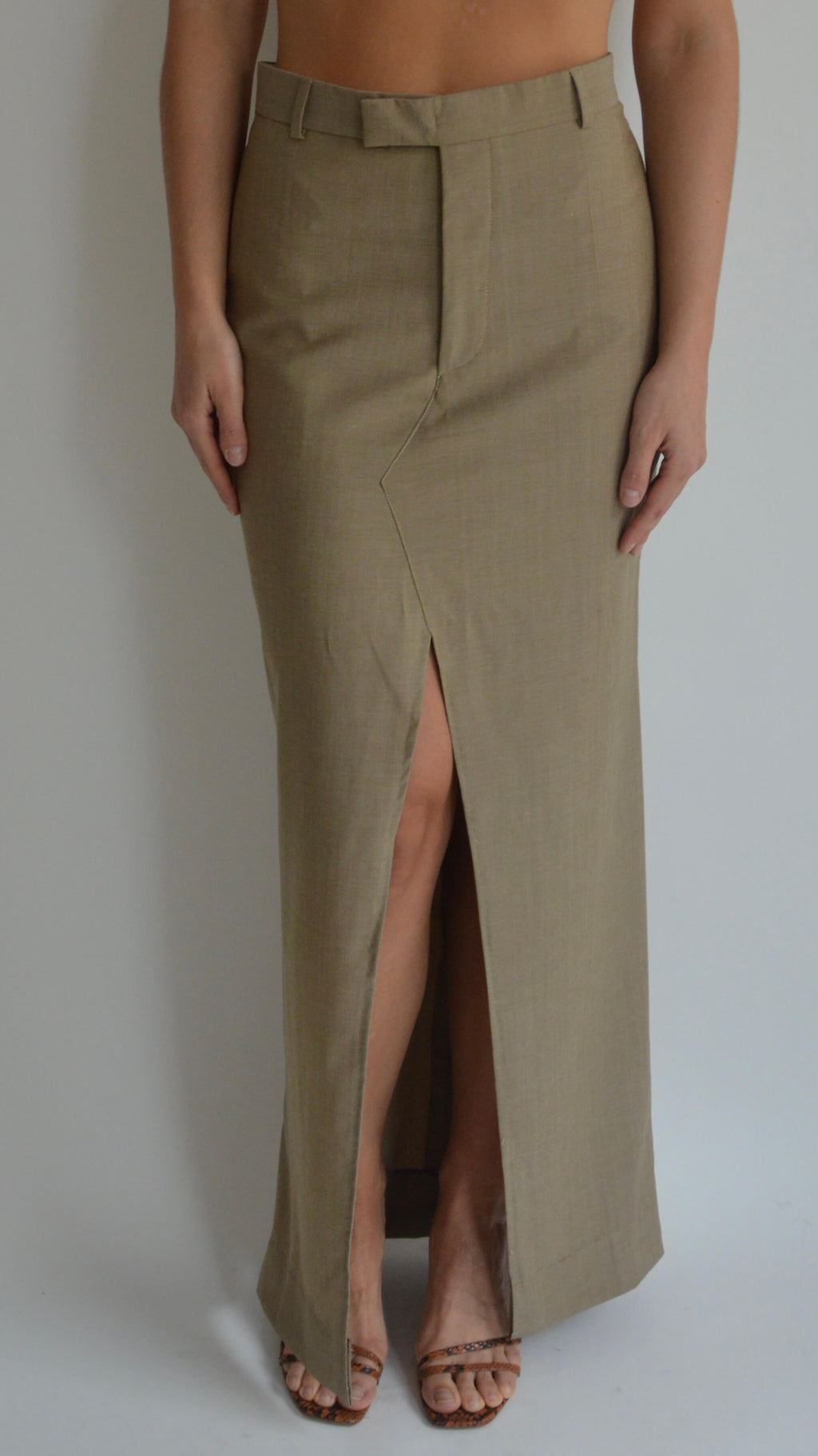 Traje de falda - Beige de negocios (S/M)