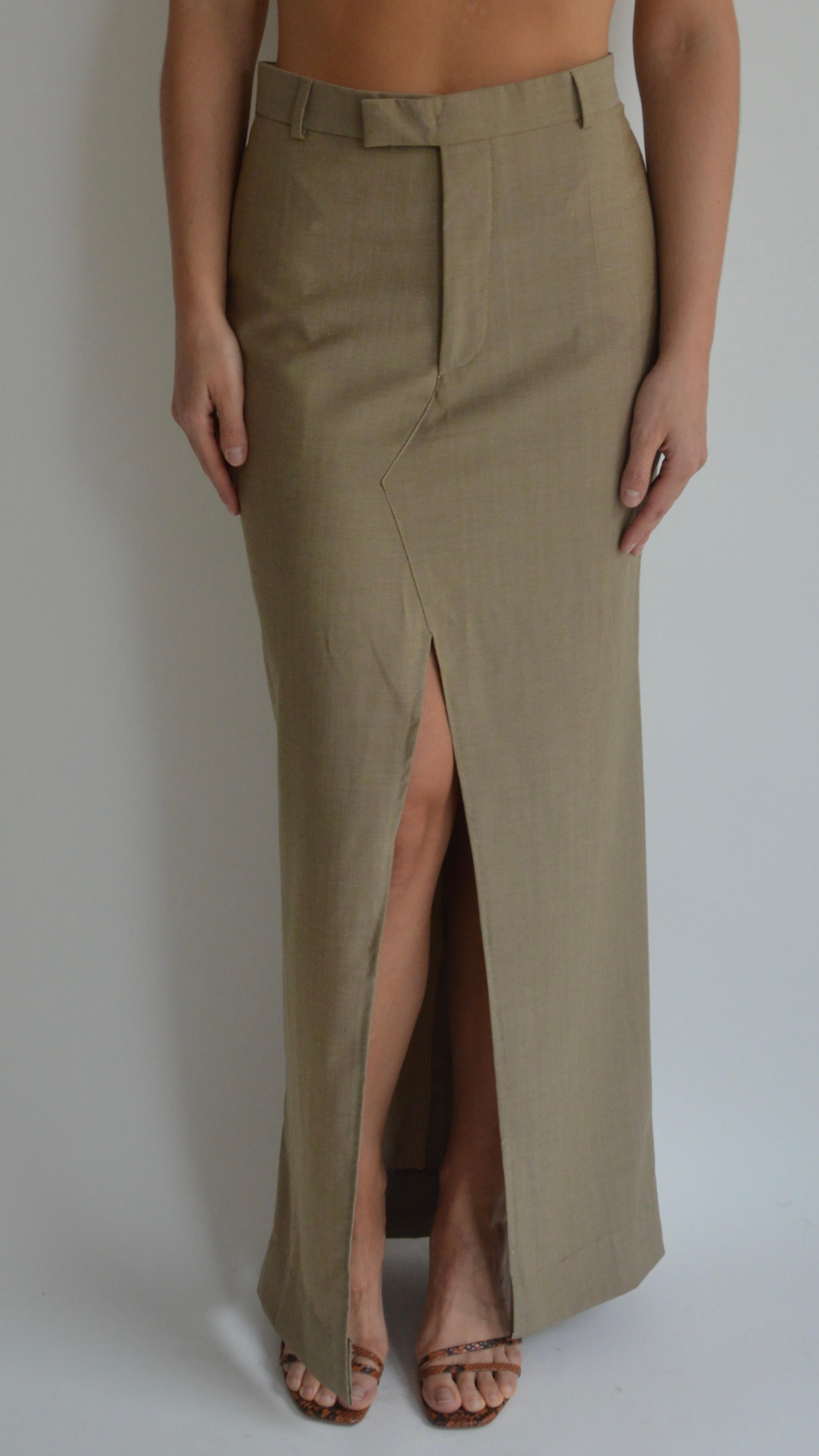 Traje de falda - Beige de negocios (S/M)