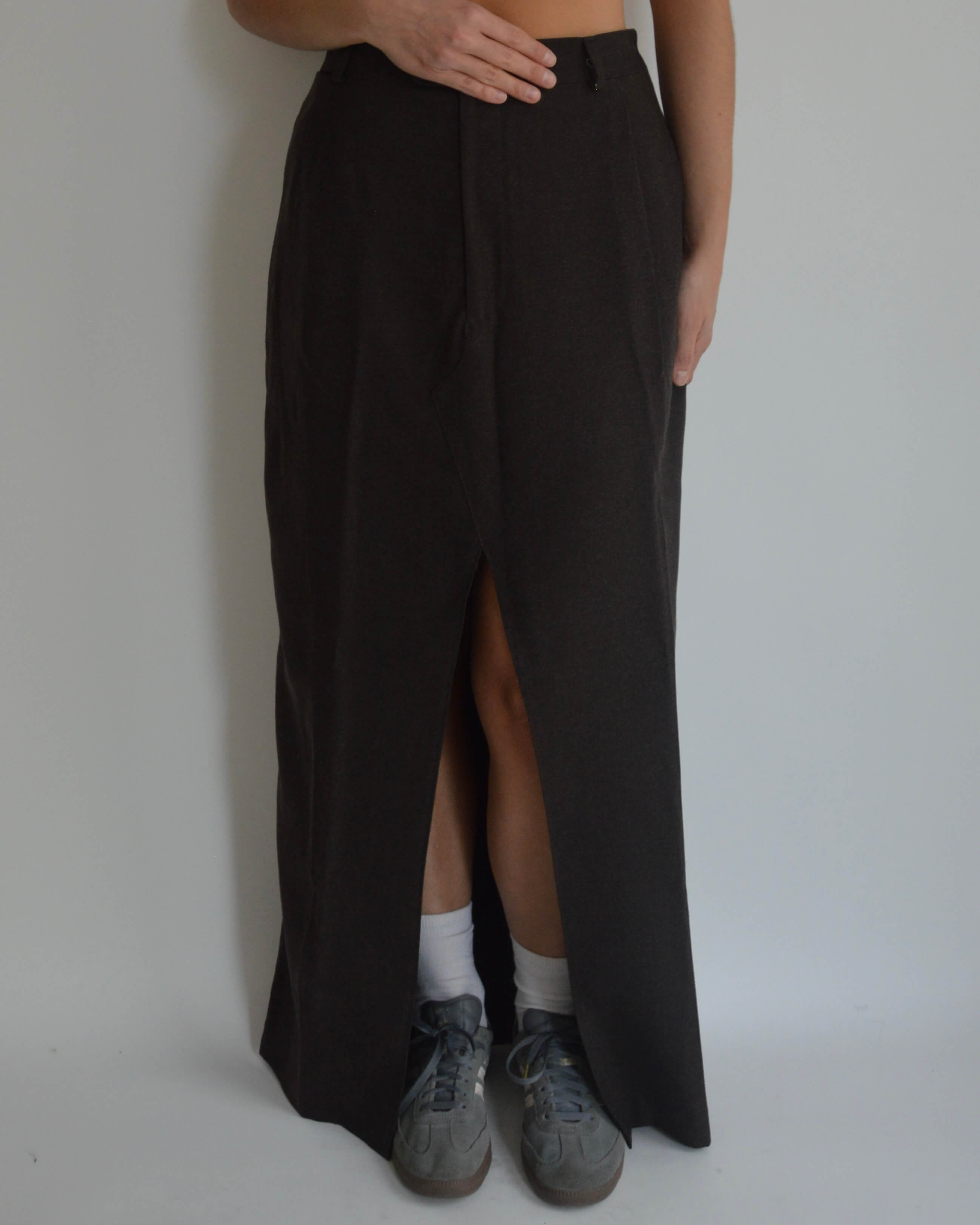 Falda larga - Marrón oscuro (S/M)