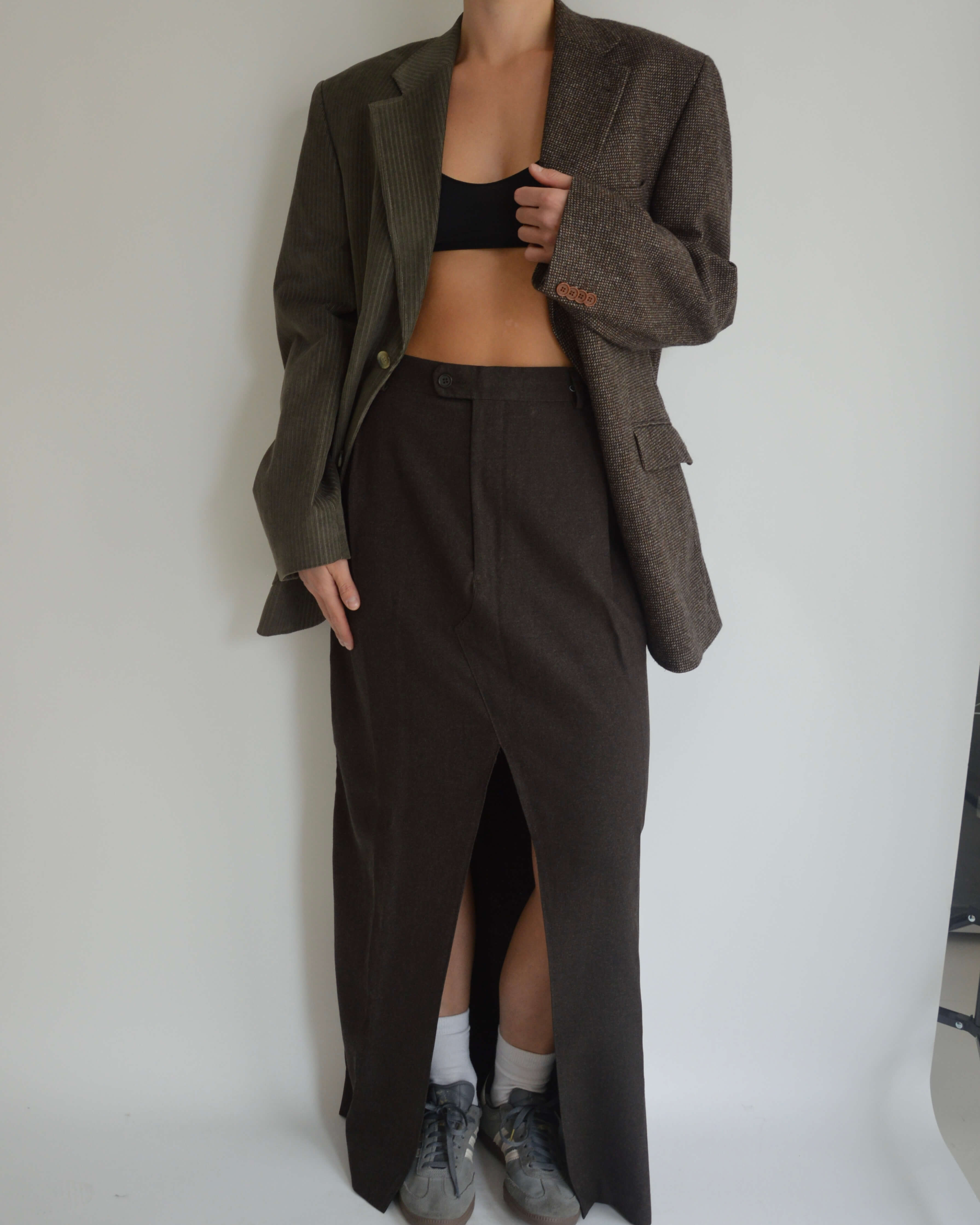 Falda larga - Marrón oscuro (S/M)