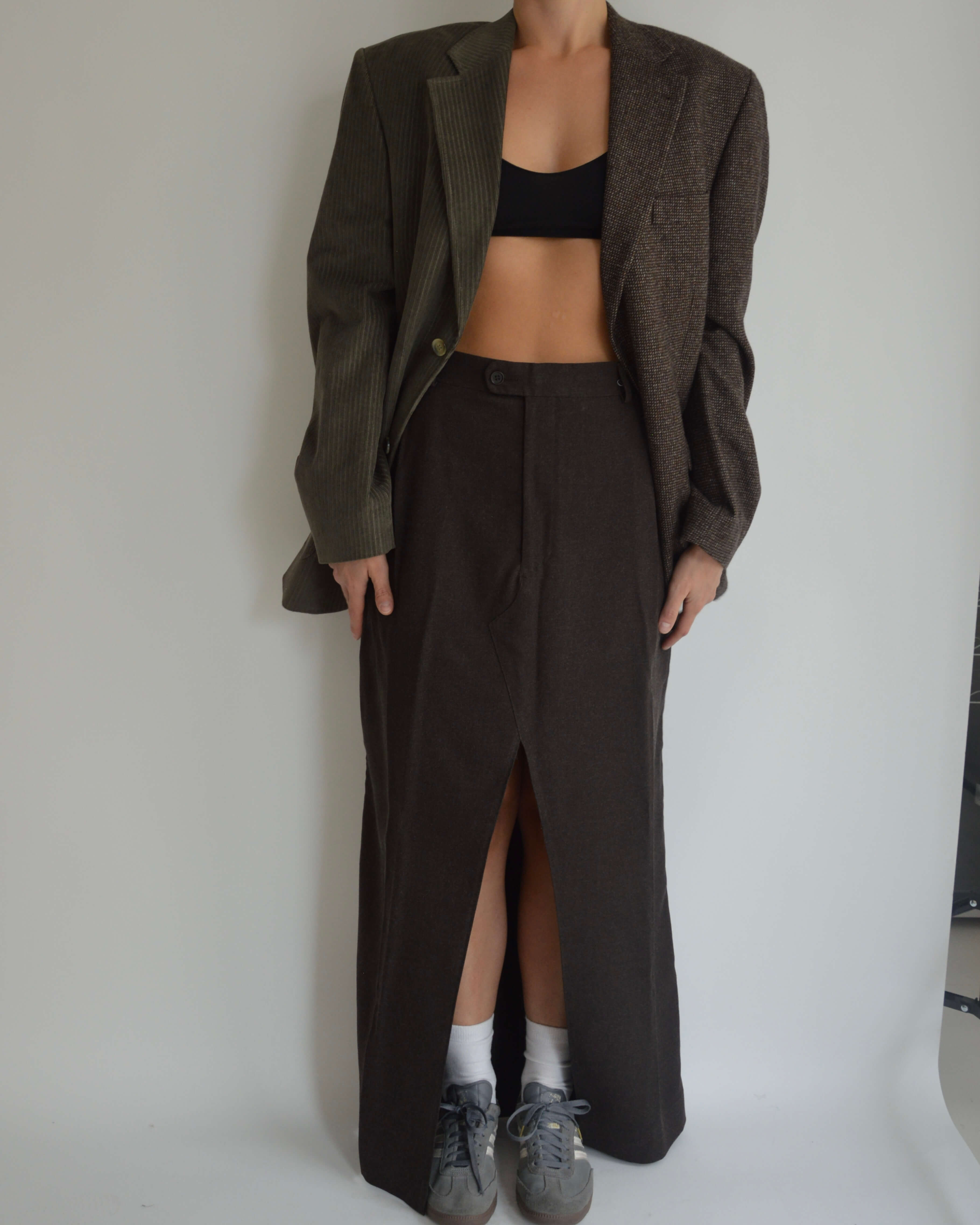 Falda larga - Marrón oscuro (S/M)