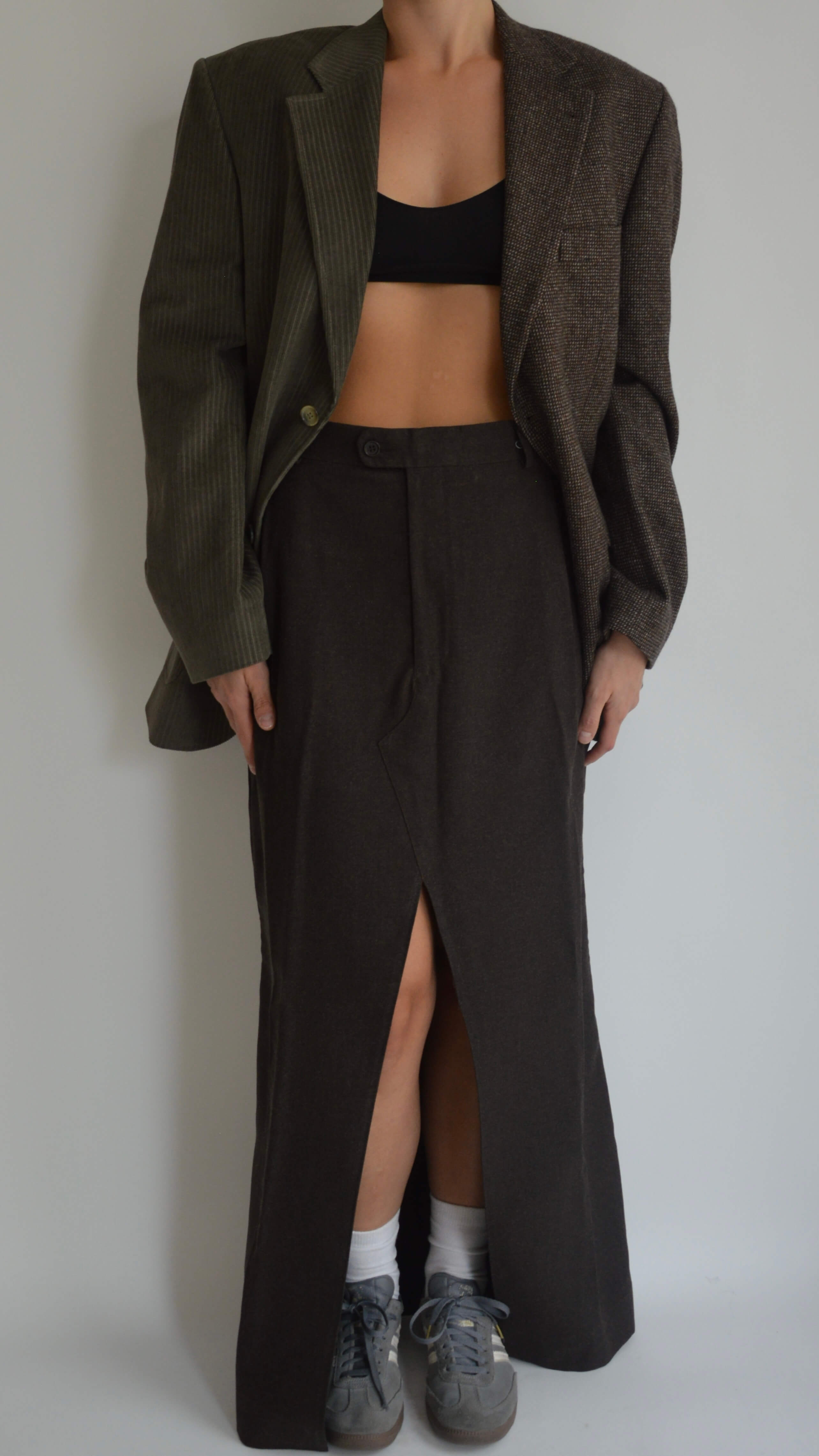 Falda larga - Marrón oscuro (S/M)