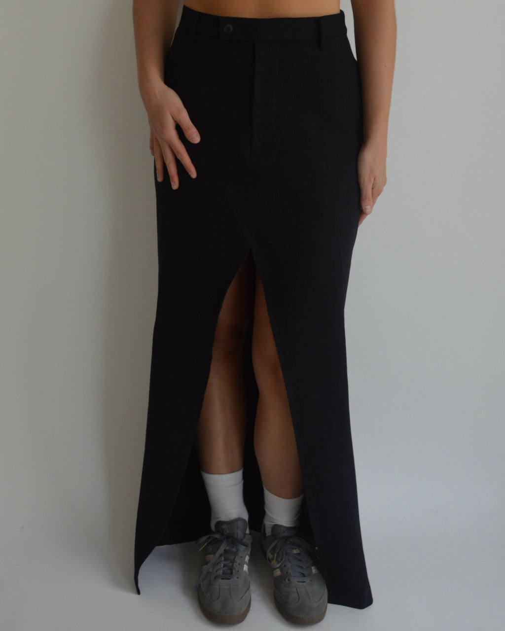 Long Skirt - Dark Blue Stripes (S/M)