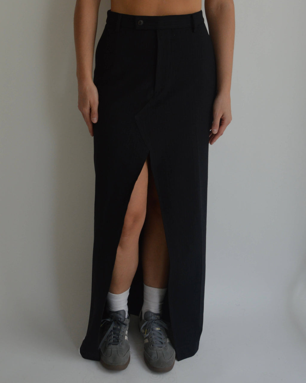 Long Skirt - Dark Blue Stripes (S/M)