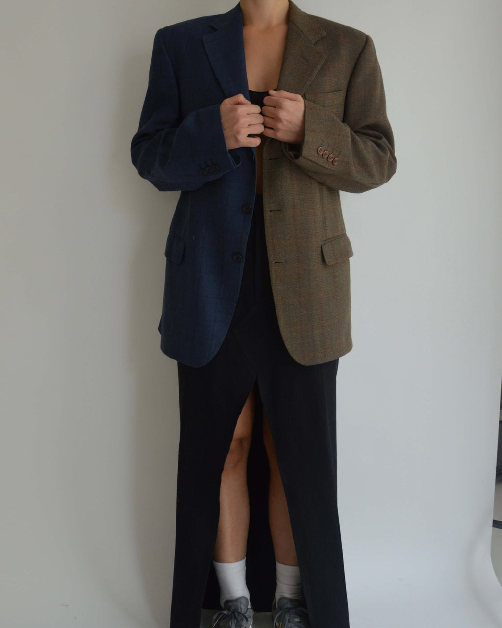 Long Skirt - Dark Blue Stripes (S/M)