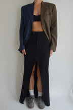 Long Skirt - Dark Blue Stripes (S/M)