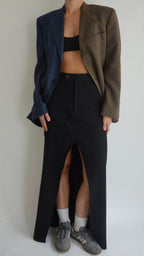 Long Skirt - Dark Blue Stripes (S/M)