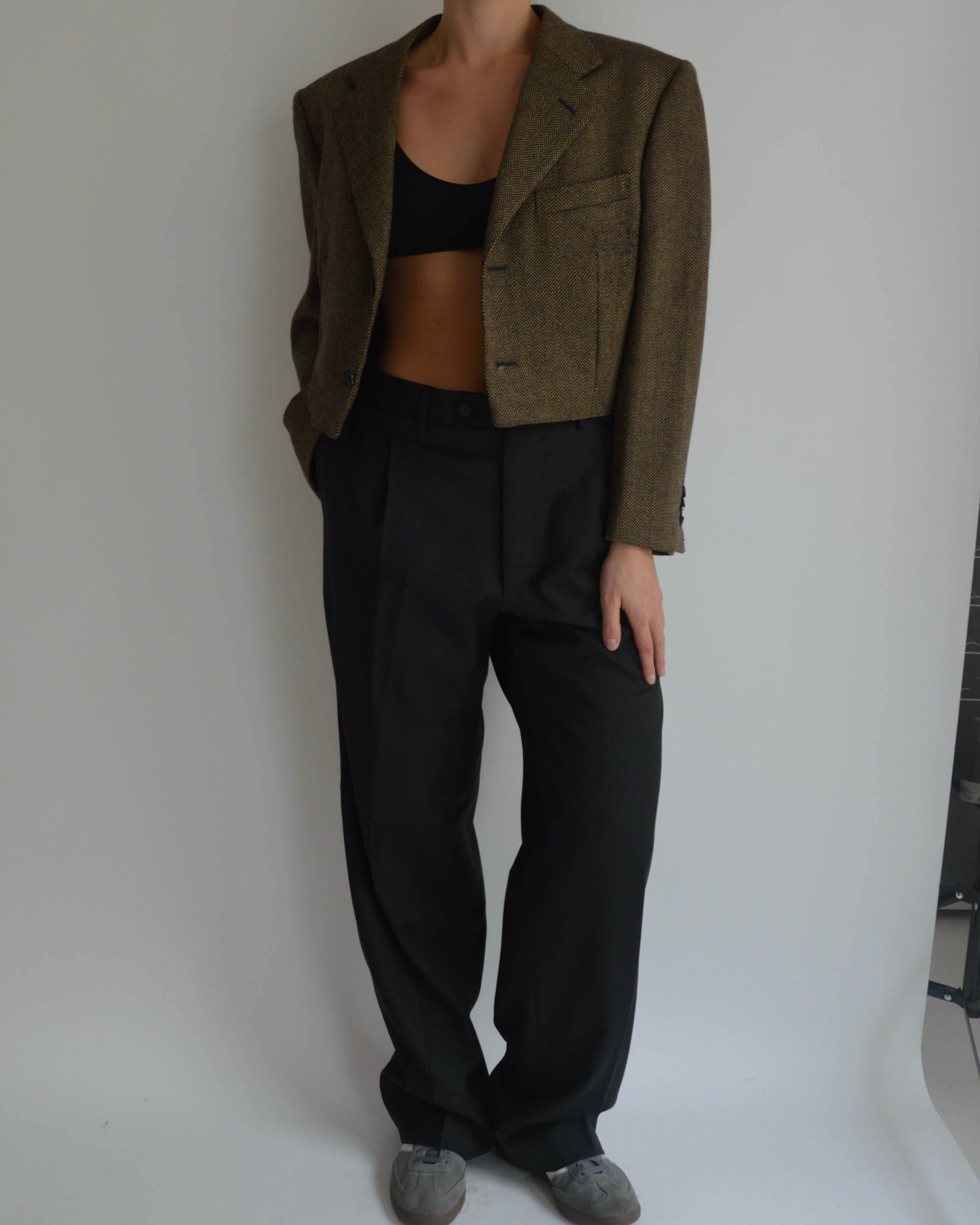 Trousers - Black Tailored (M)