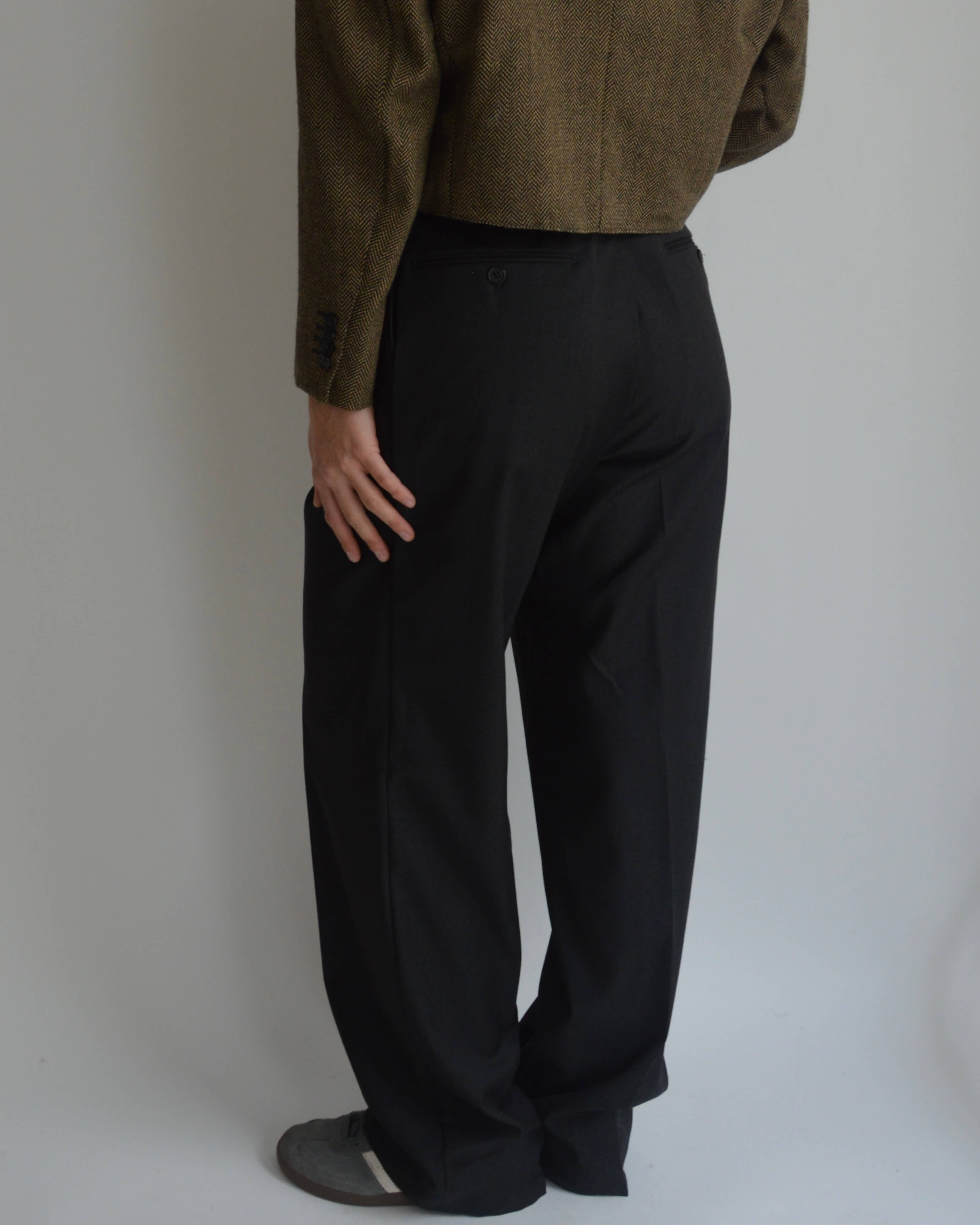 Trousers - Black Tailored (M)
