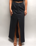 Long Skirt - Textured Shades of Blue (XS/S)