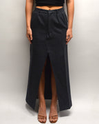 Long Skirt - Textured Shades of Blue (XS/S)
