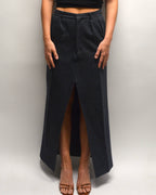 Long Skirt - Textured Shades of Blue (XS/S)