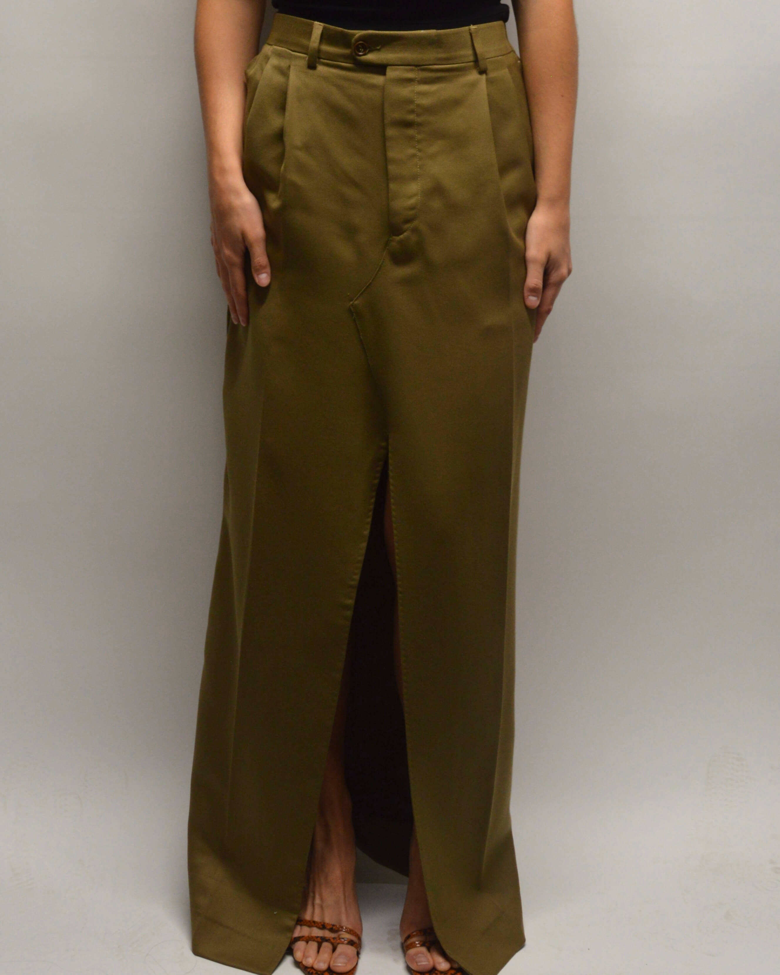 Falda larga - Oliva (S/M)