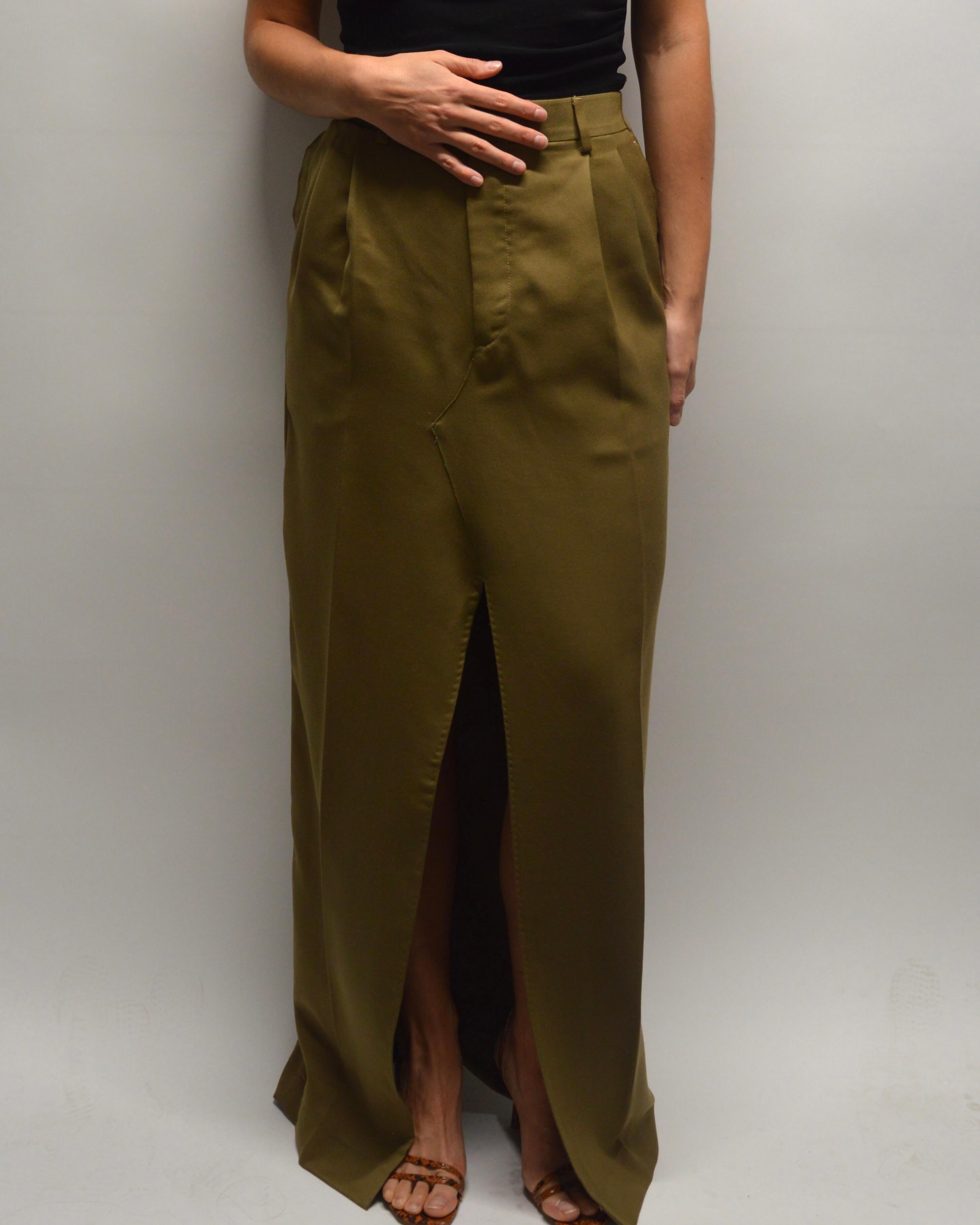 Falda larga - Oliva (S/M)