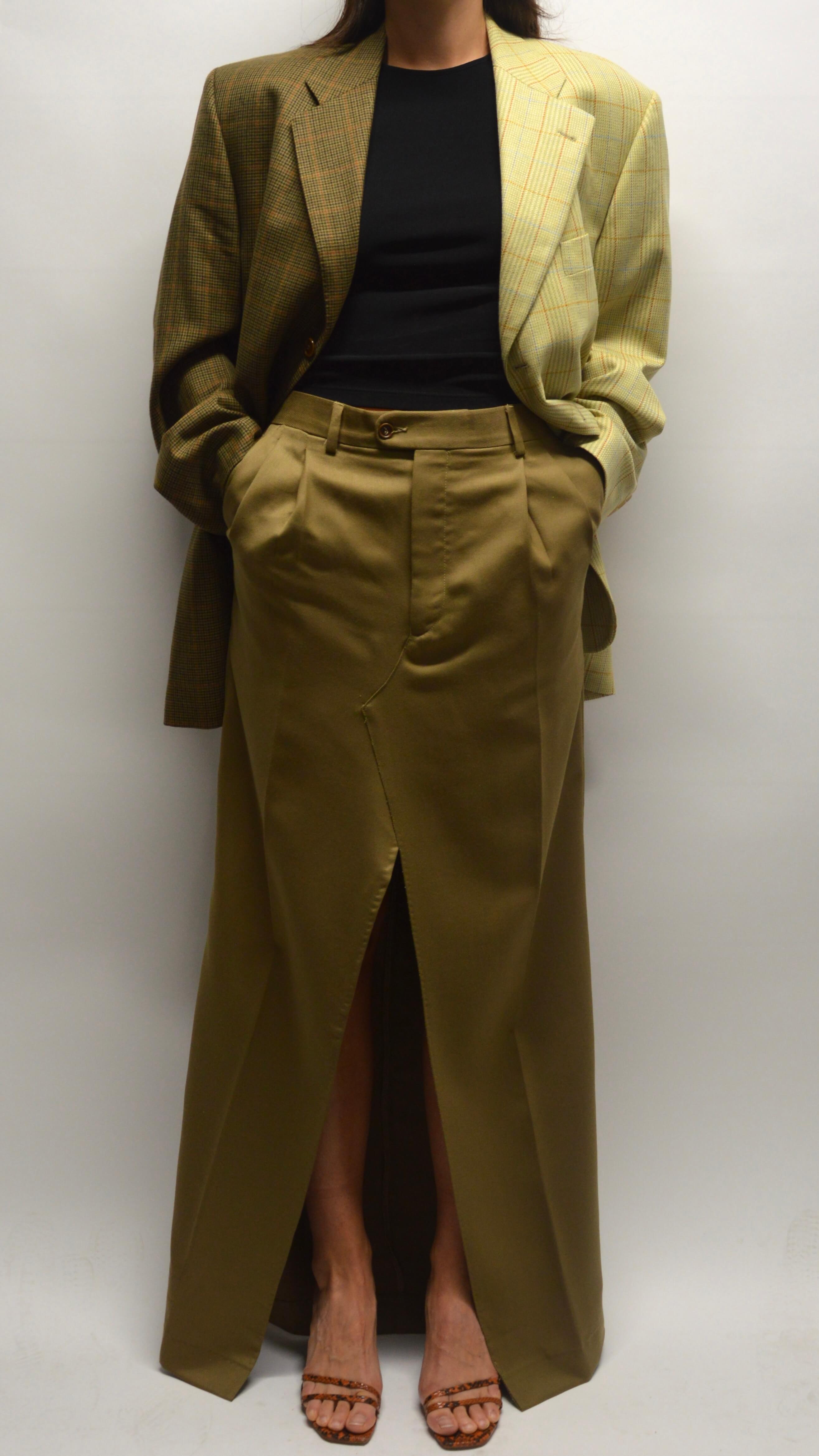 Falda larga - Oliva (S/M)