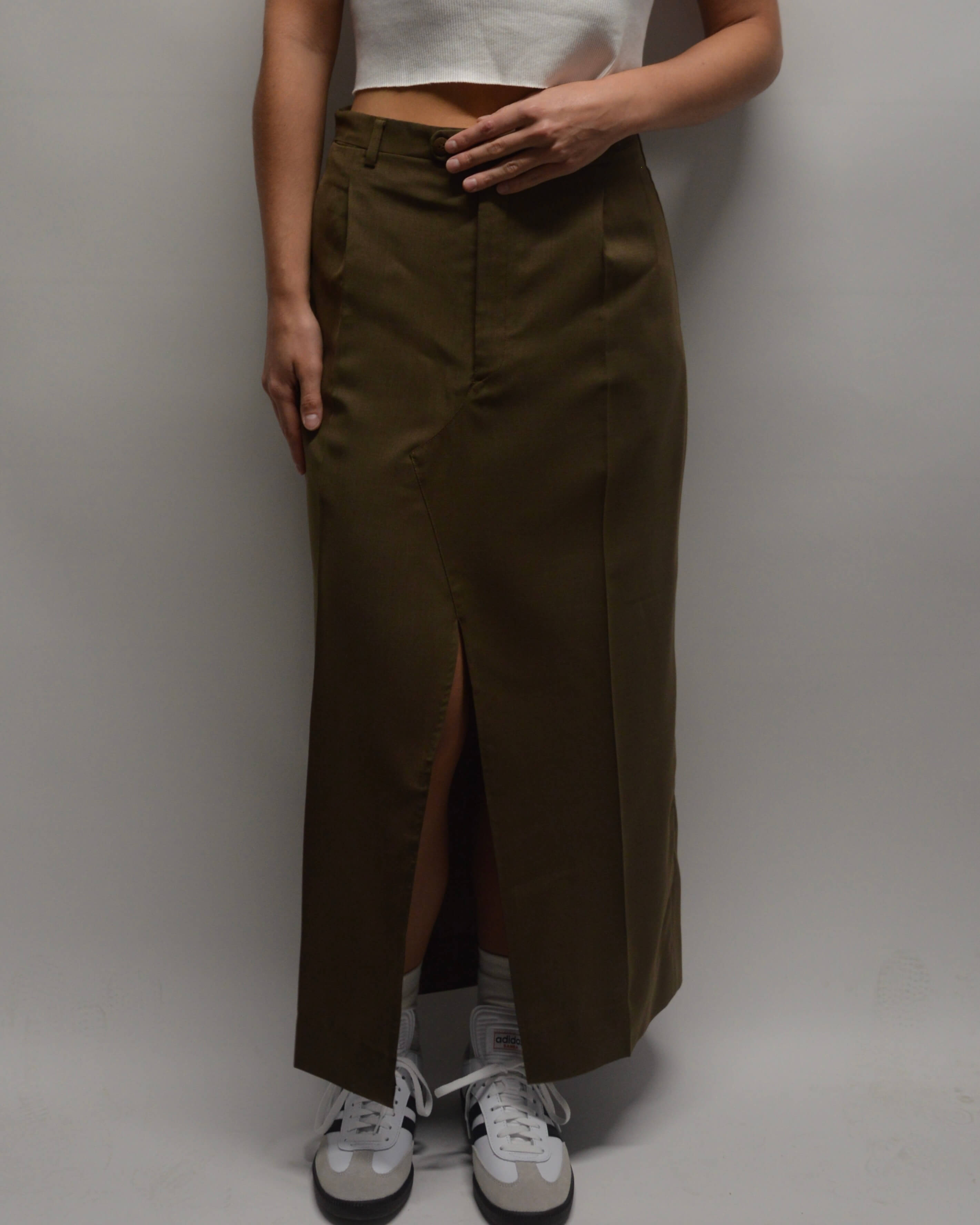 Jupe longue - Burberry marron foncé (XS/M)