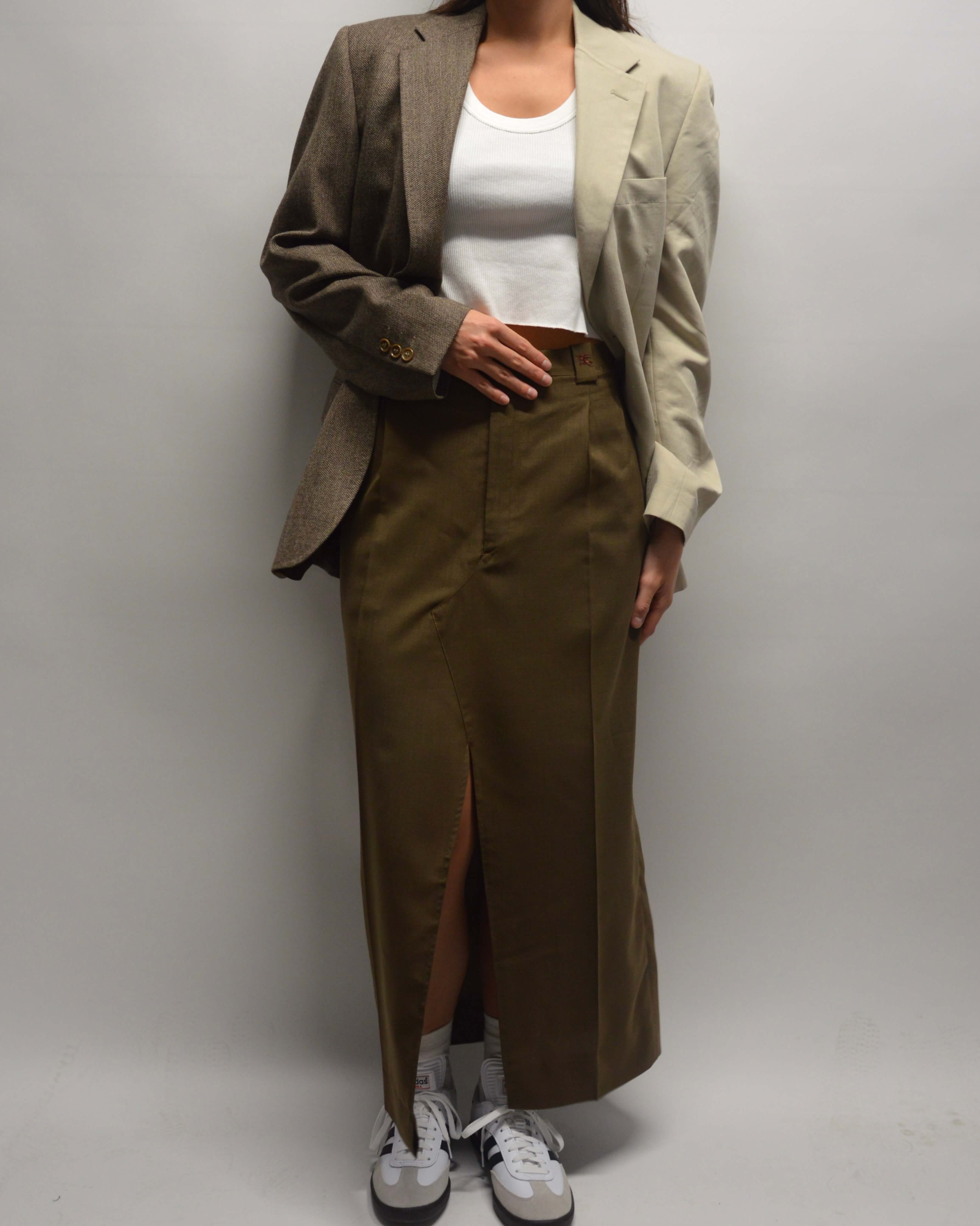 Jupe longue - Burberry marron foncé (XS/M)