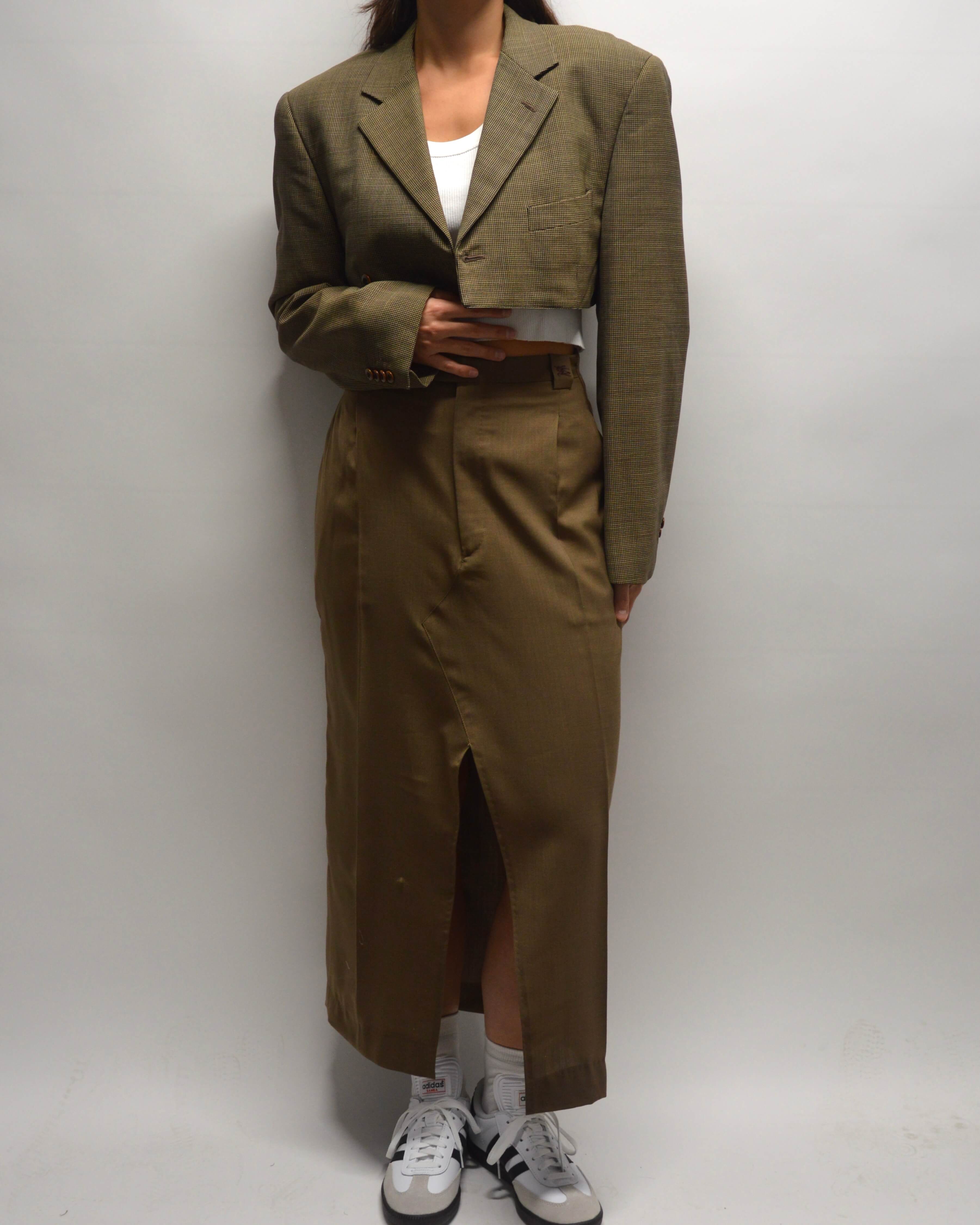 Falda larga Burberry marrón claro (XS/S)