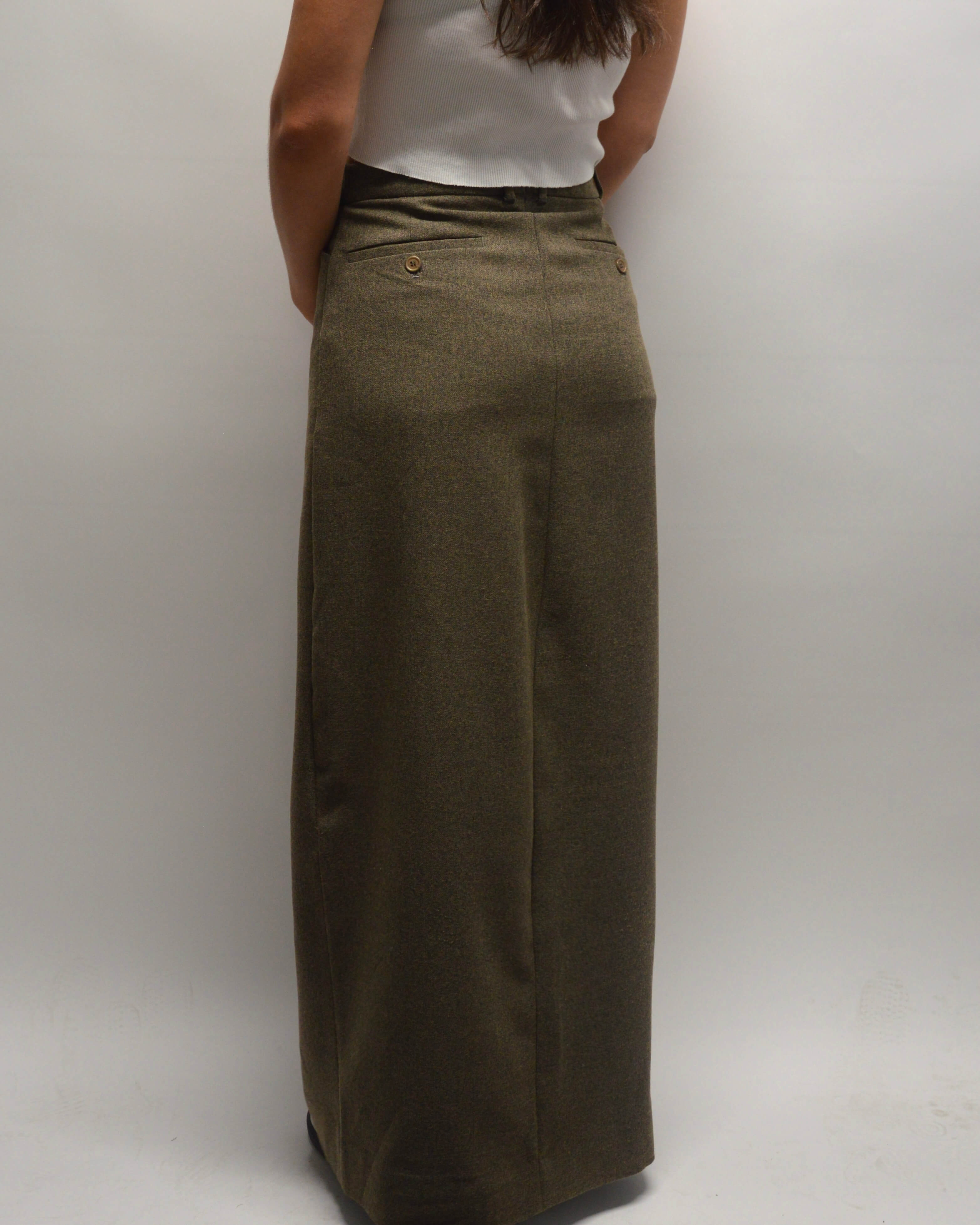 Jupe longue - Marron texturé (S/M)