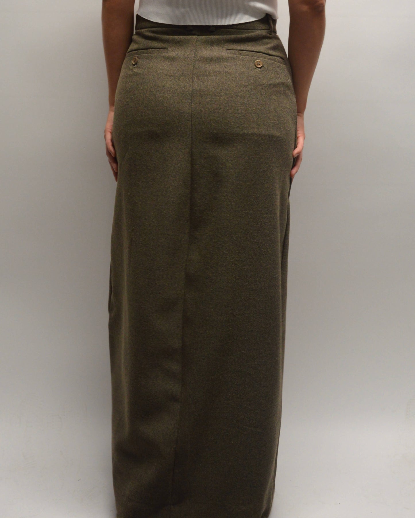 Long Skirt - Textured Brown (S/M)