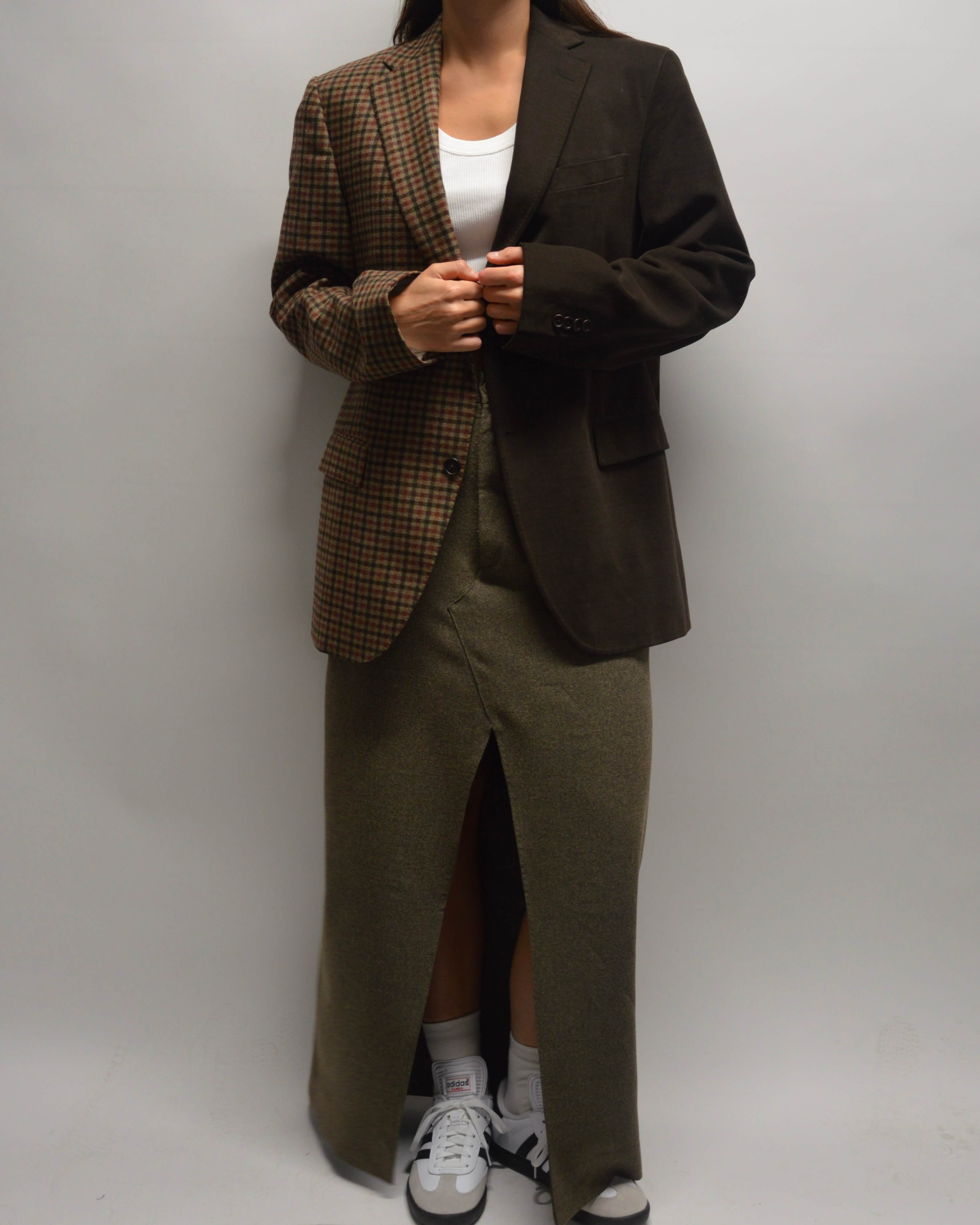 Jupe longue - Marron texturé (S/M)