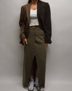 Long Skirt - Textured Brown (S/M)