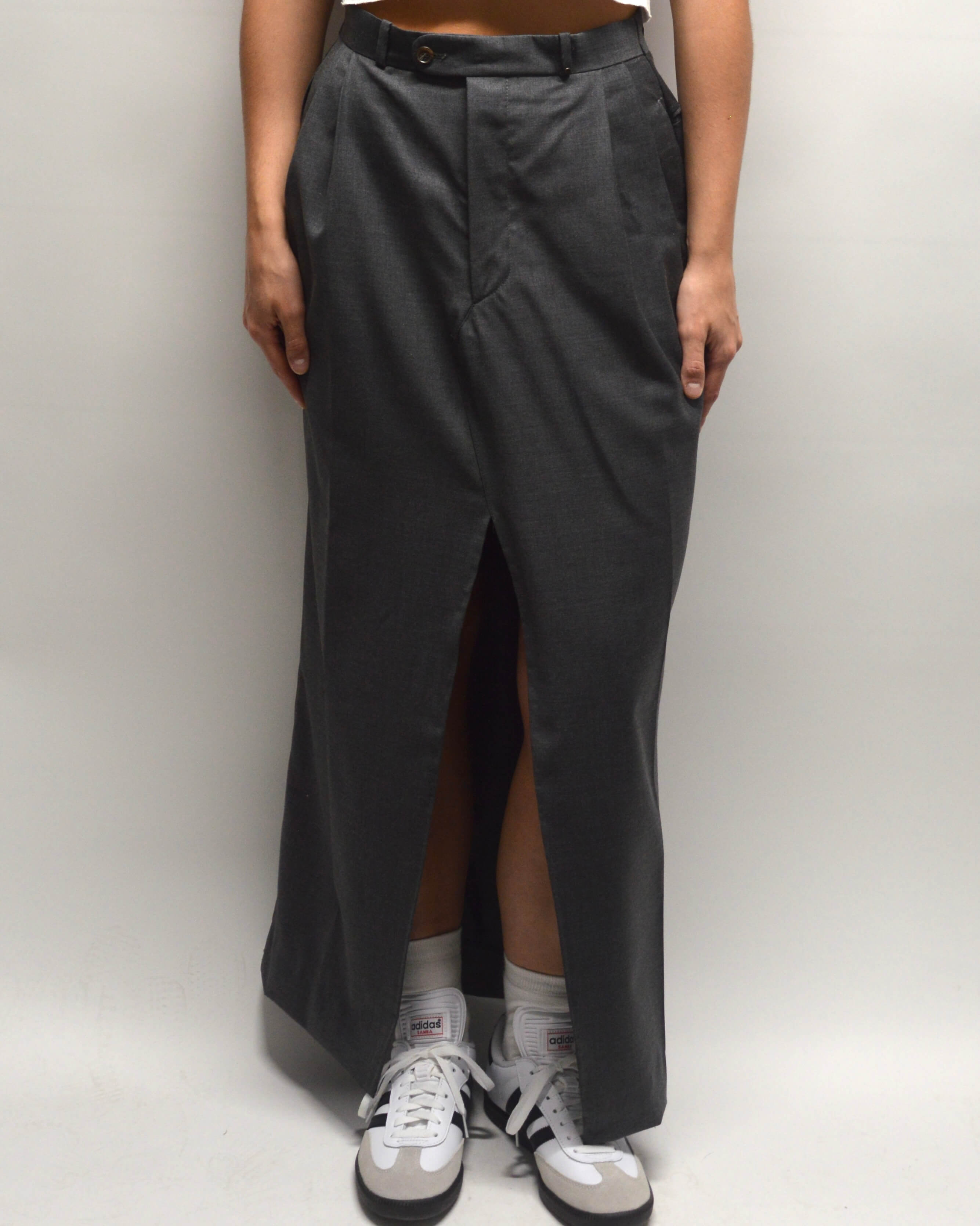 Falda larga - Gris de negocios (XS/M)