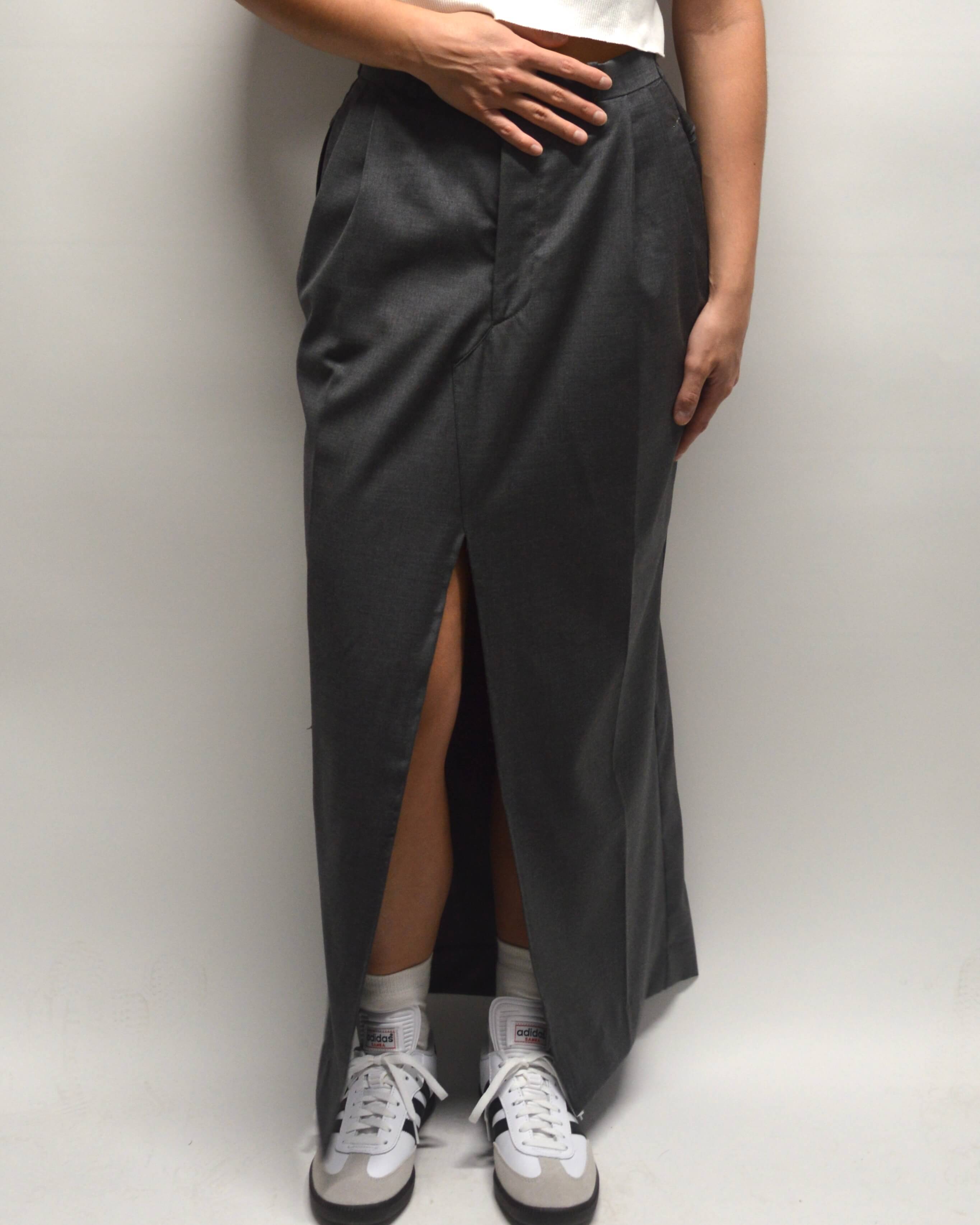 Falda larga - Gris de negocios (XS/M)