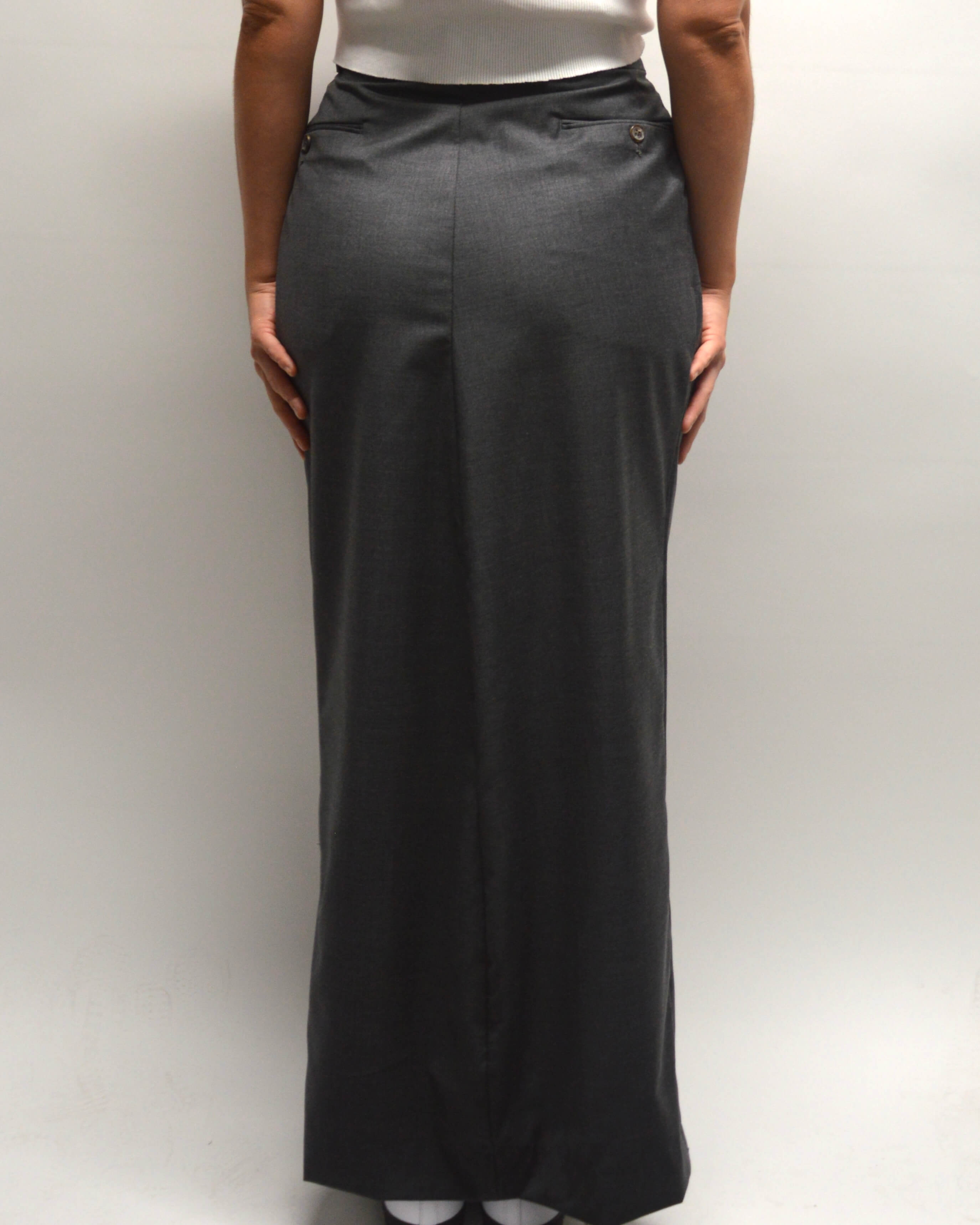 Falda larga - Gris de negocios (XS/M)