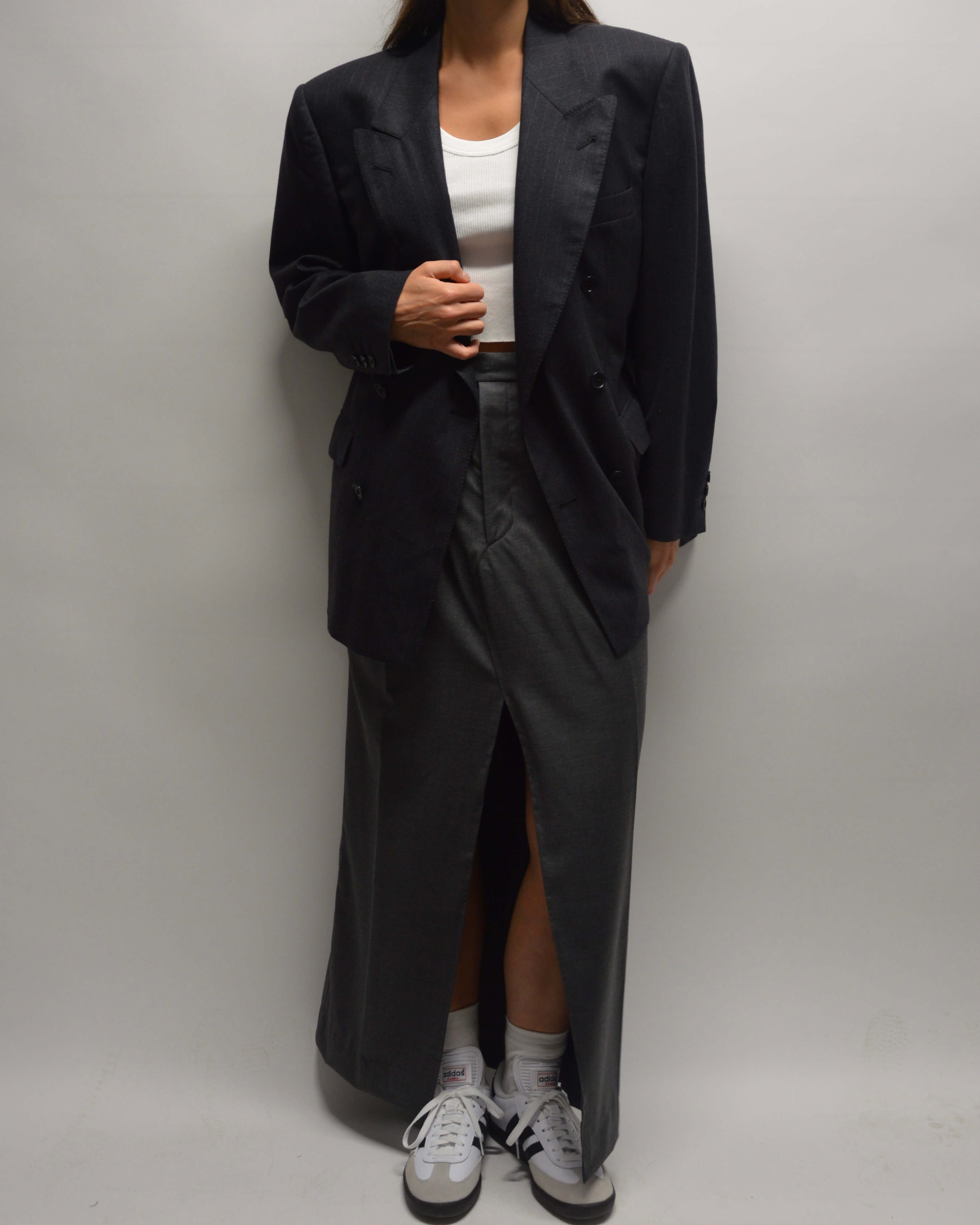 Falda larga - Gris de negocios (XS/M)