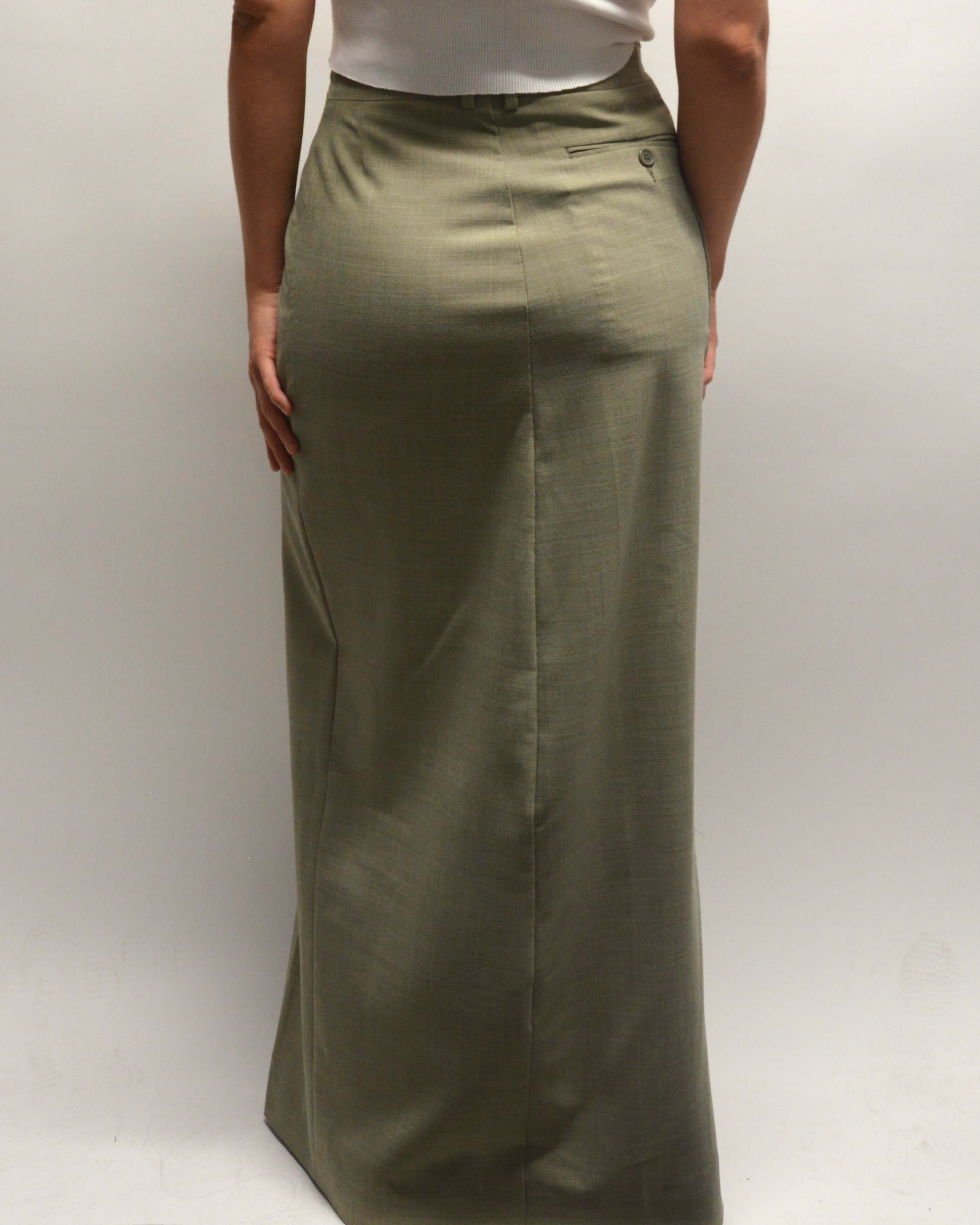 Falda larga - Verde oliva claro (XS/S)