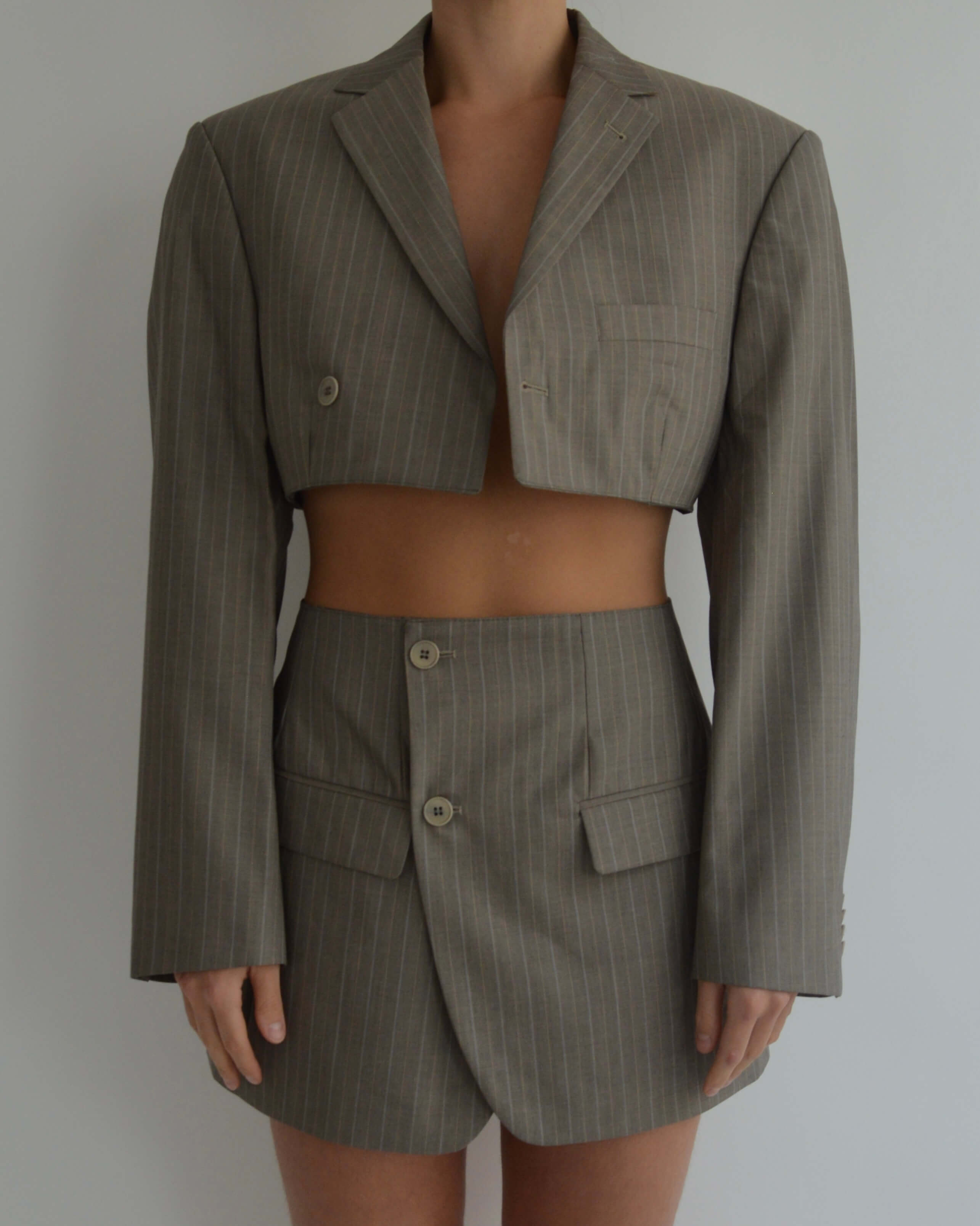 Blaset - Lignes de couleur beige (S/M)