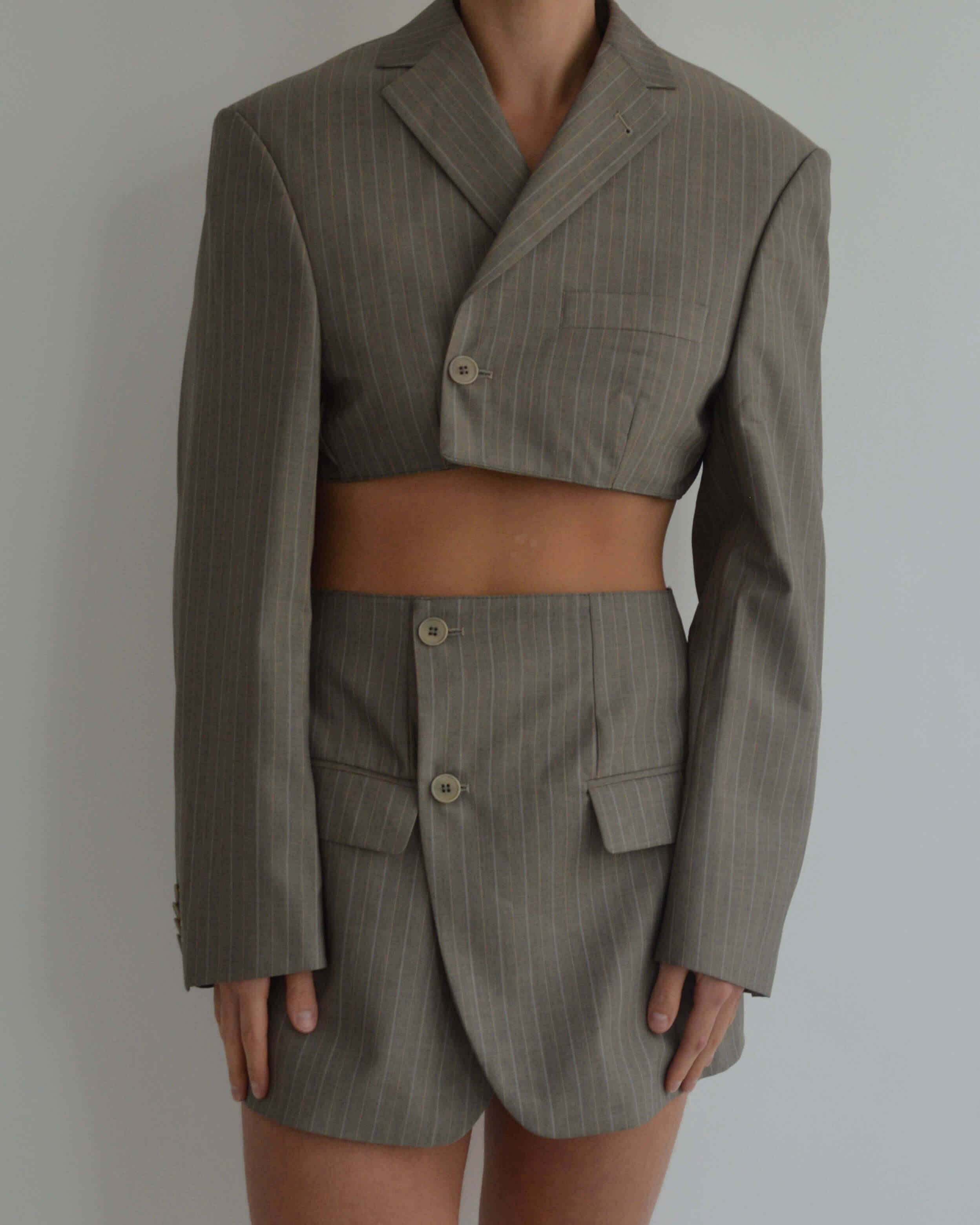 Blaset - Lignes de couleur beige (S/M)