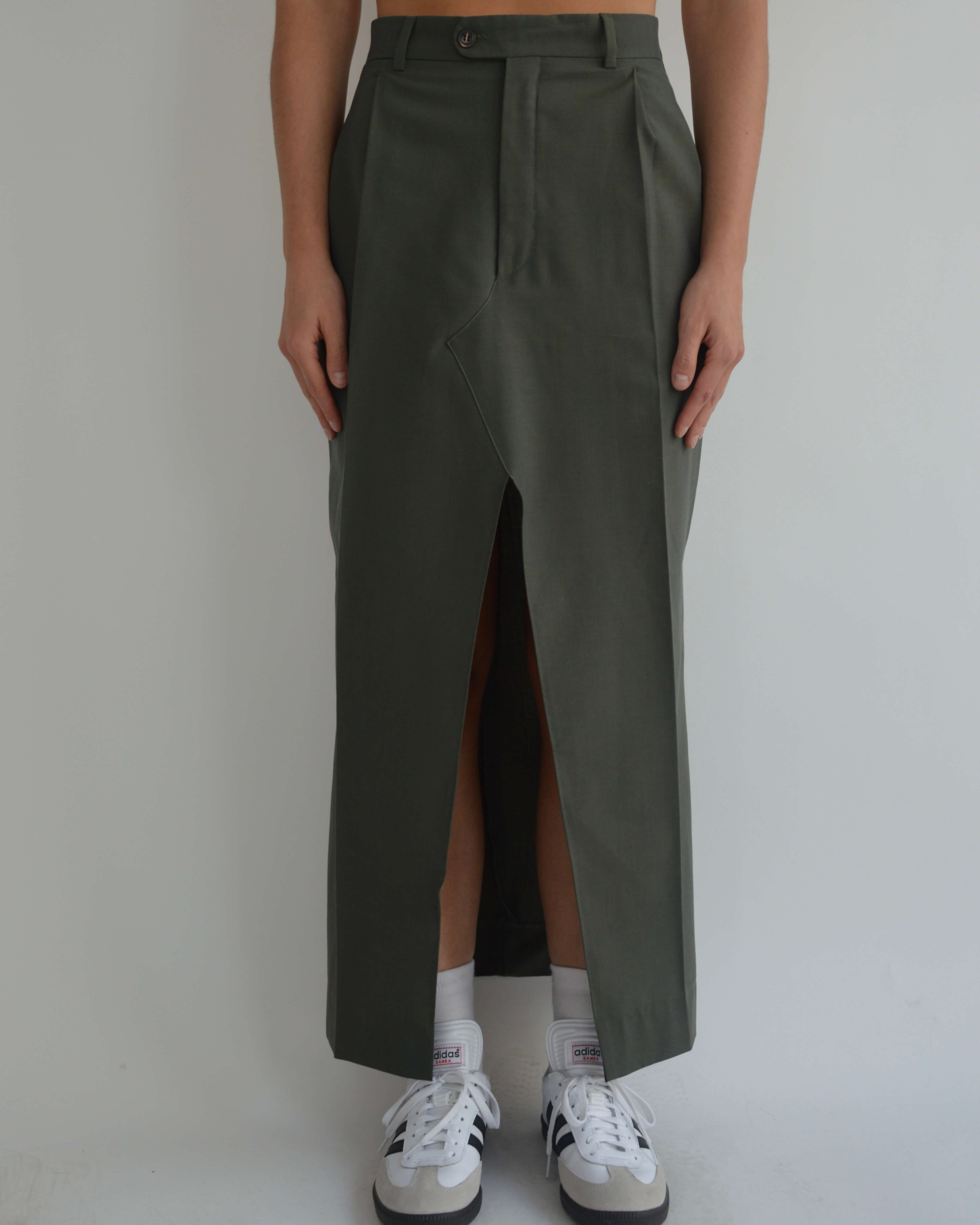 Falda larga - Verde bosque (XS/S)