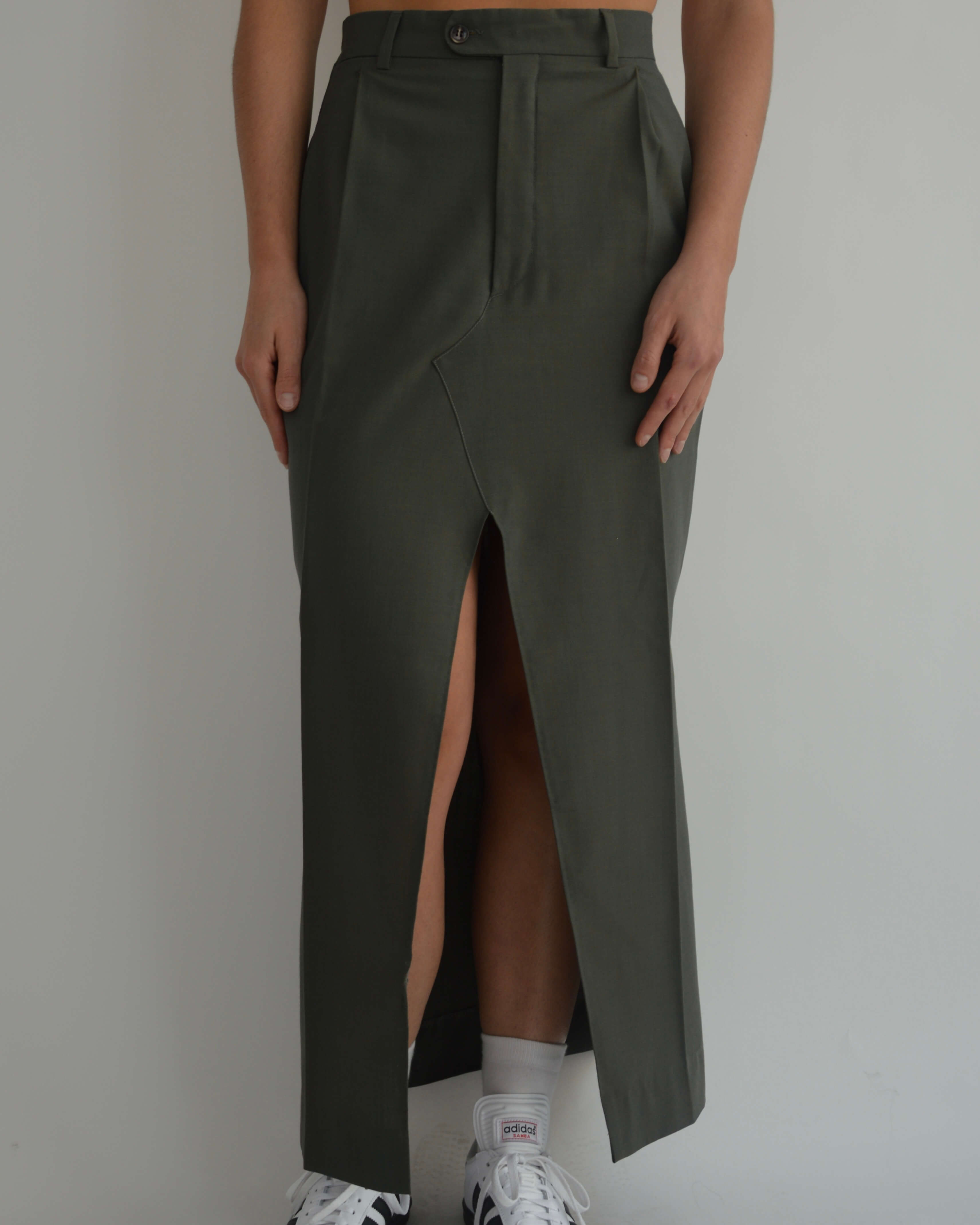 Falda larga - Verde bosque (XS/S)