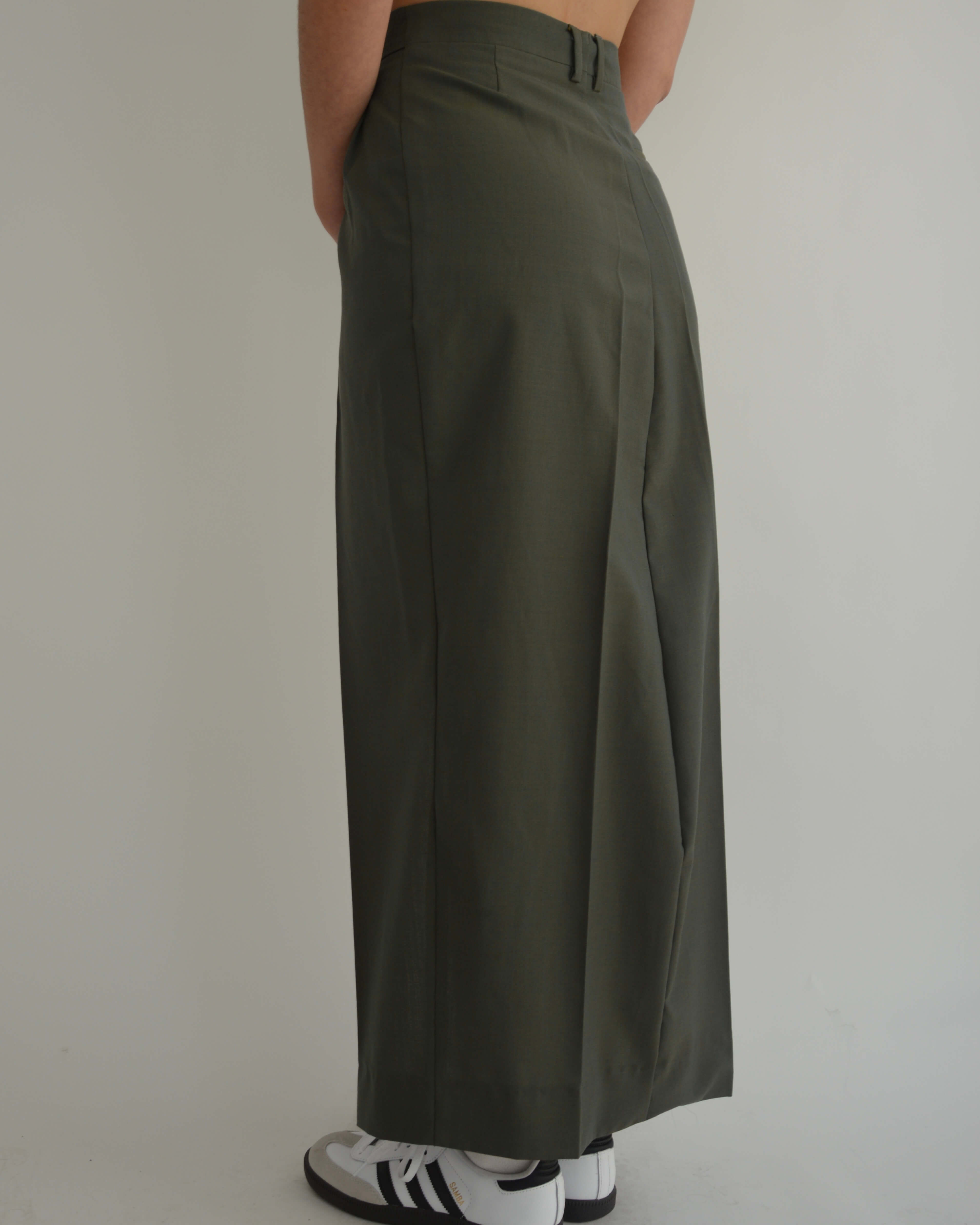 Falda larga - Verde bosque (XS/S)